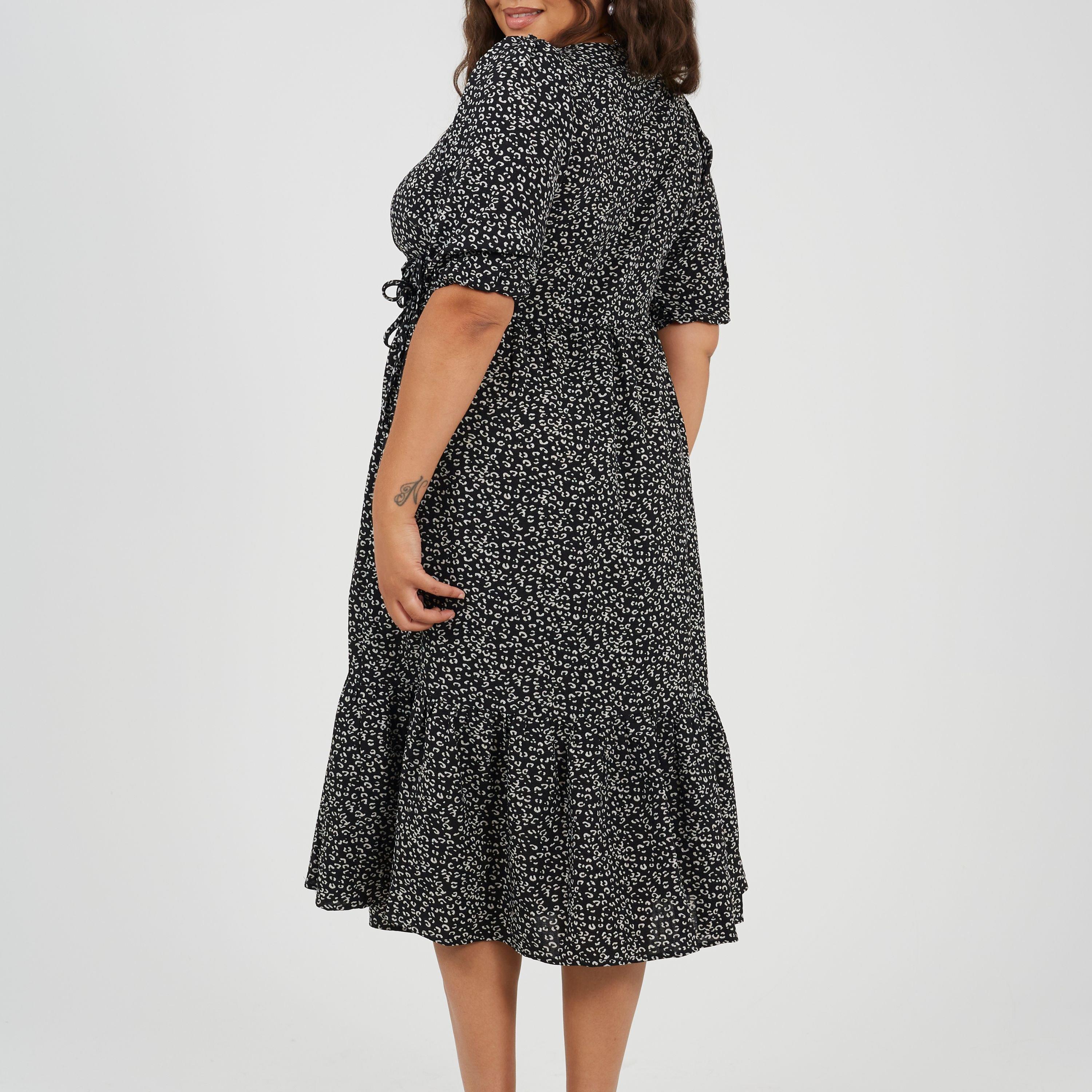 Negro/Blanco - Brave Soul - V-Neck Dress Ld99 - 2