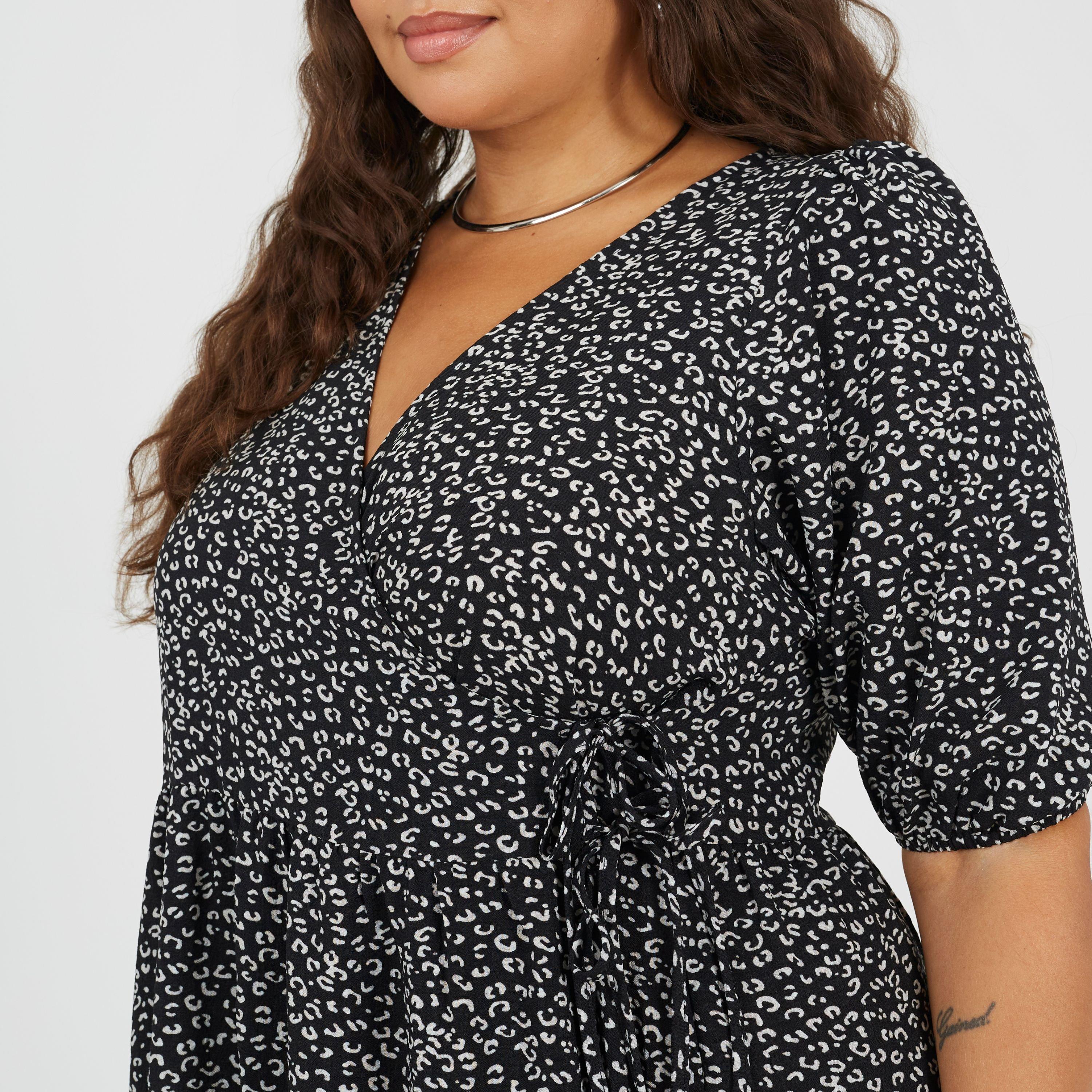 Negro/Blanco - Brave Soul - V-Neck Dress Ld99 - 3