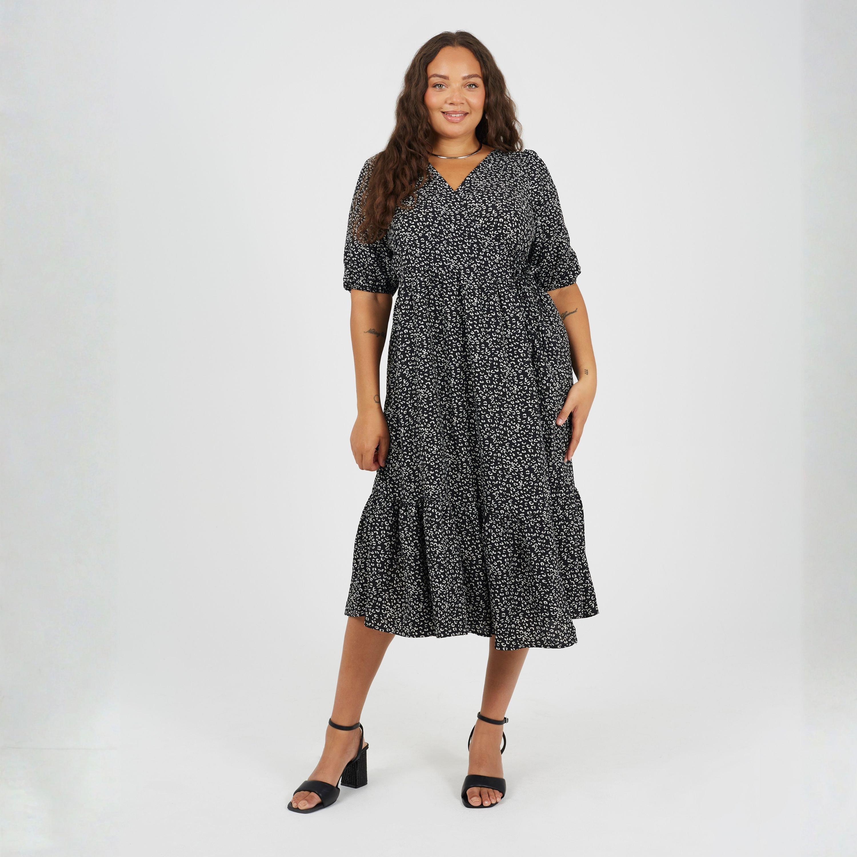 Negro/Blanco - Brave Soul - V-Neck Dress Ld99 - 4