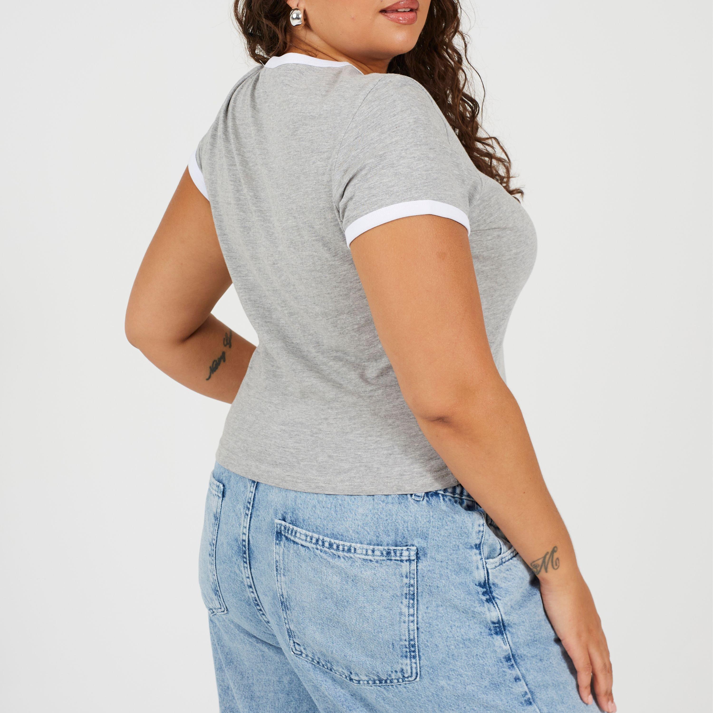 Grijs/Wit - Brave Soul - Ps Ss Tee Ld99 - 2