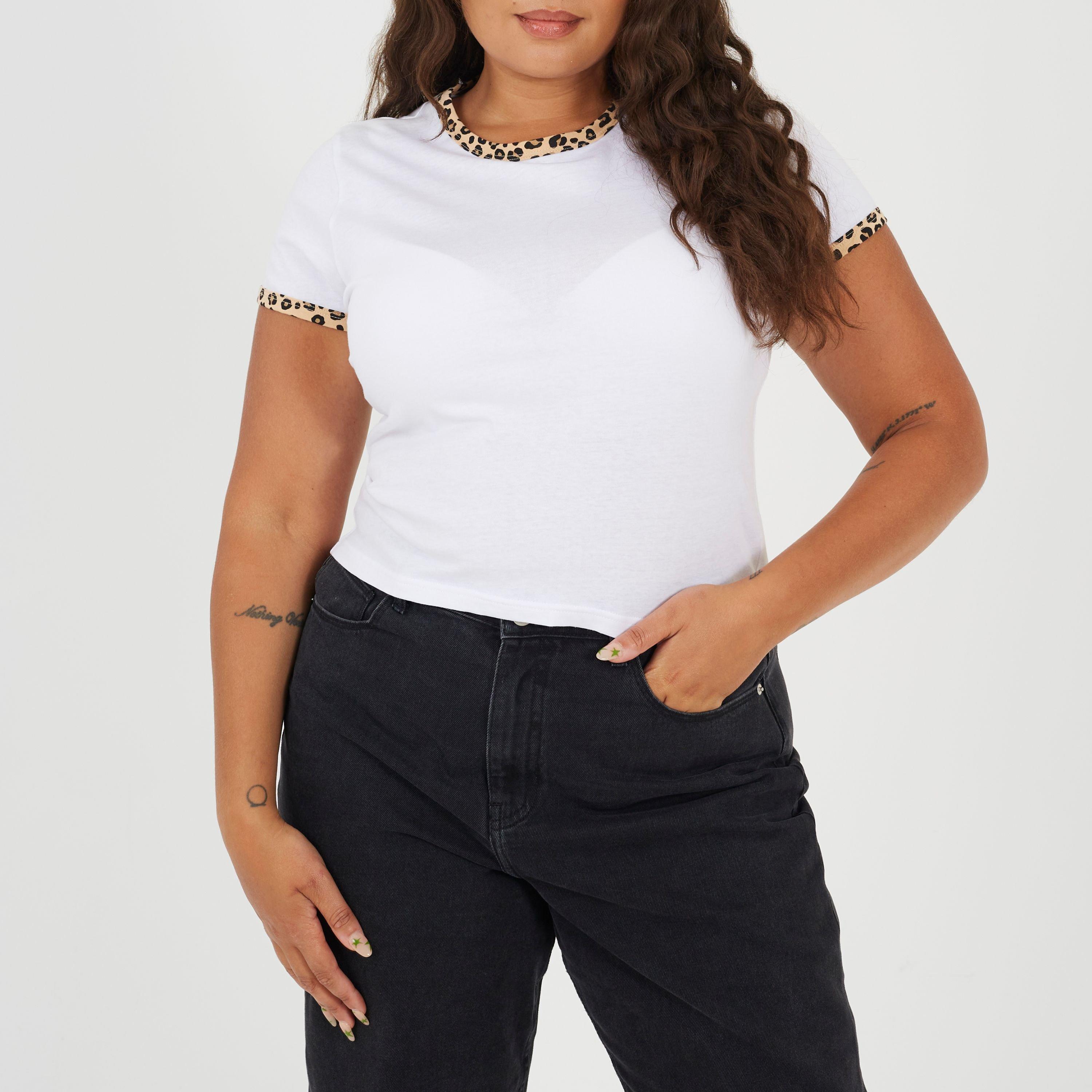 Hvid/Leopard - Brave Soul - Ps Ss Tee Ld99 - 2