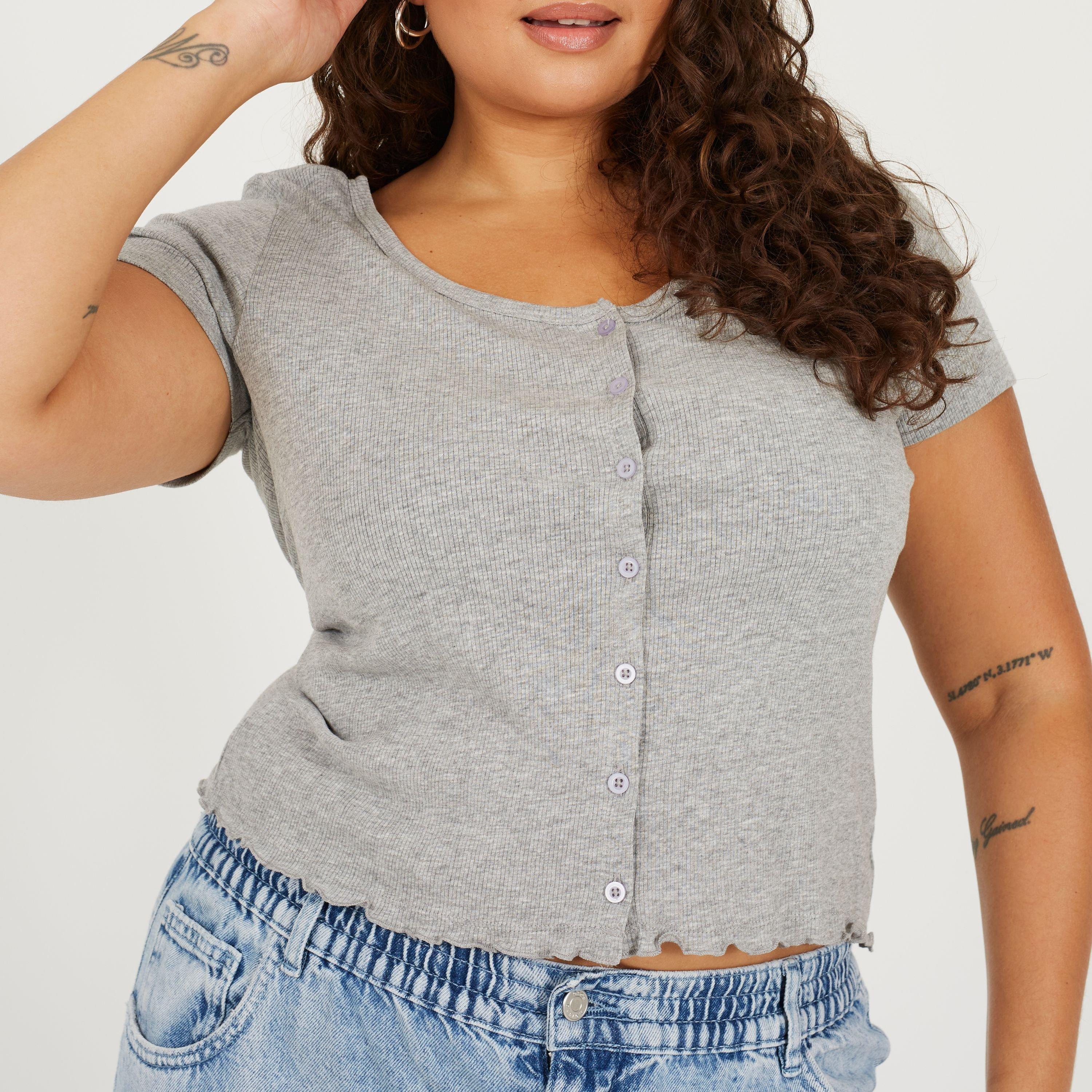 Grey Marl - Brave Soul - Ps SsBtn Tee Ld99 - 3