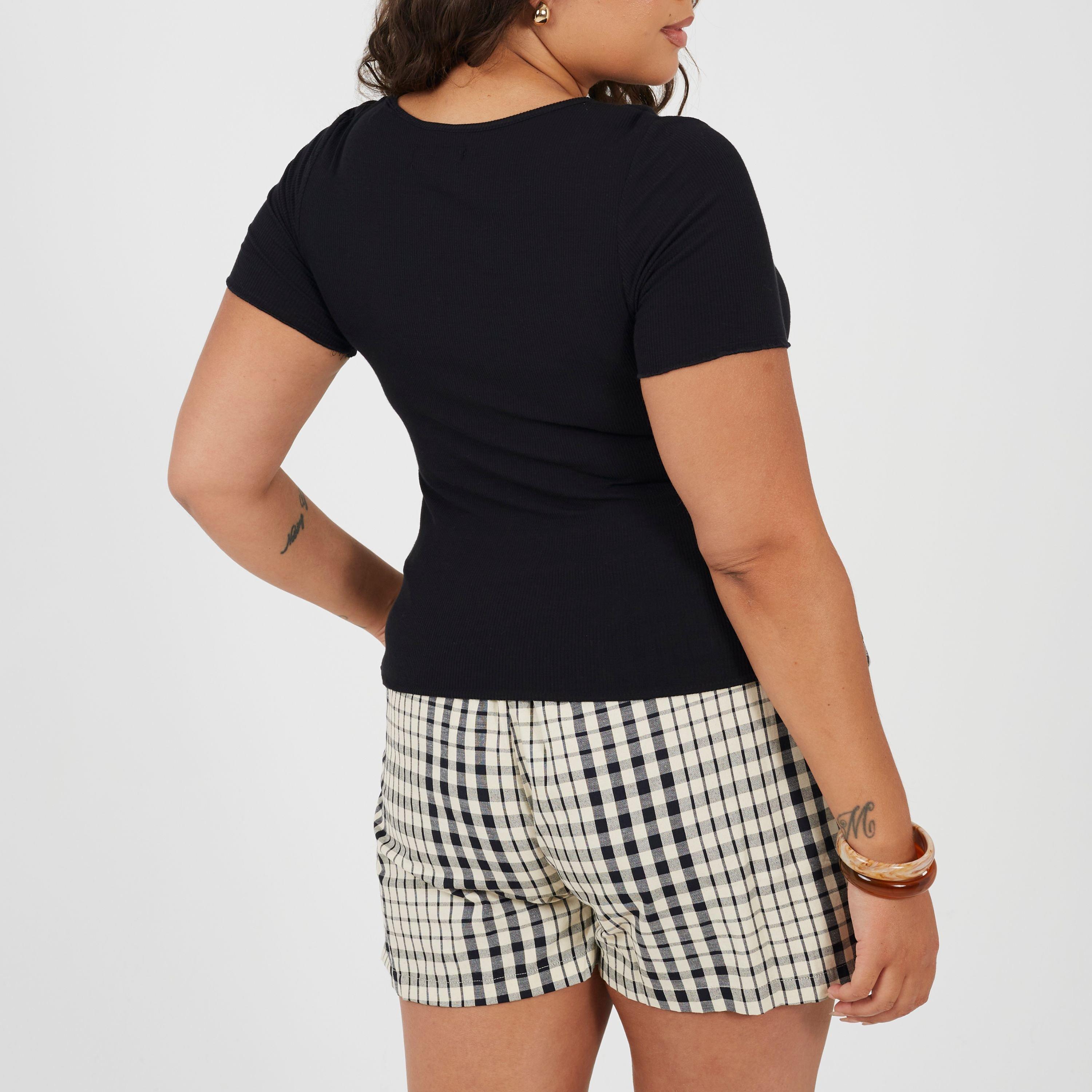 Black - Brave Soul - Ps 3/4Sl Tee Ld99 - 2