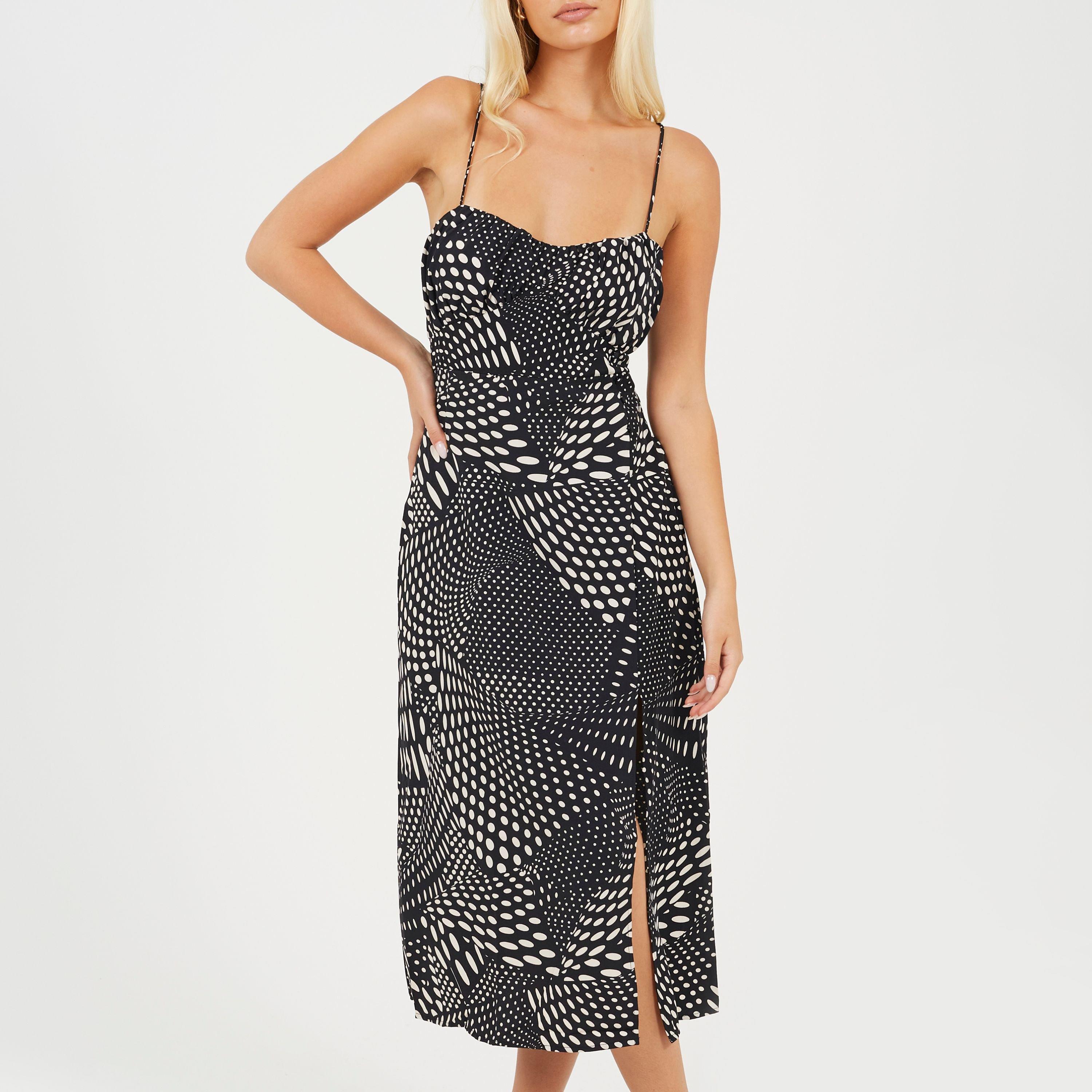 Black/White - Brave Soul - Women's Wrap Dress - 1