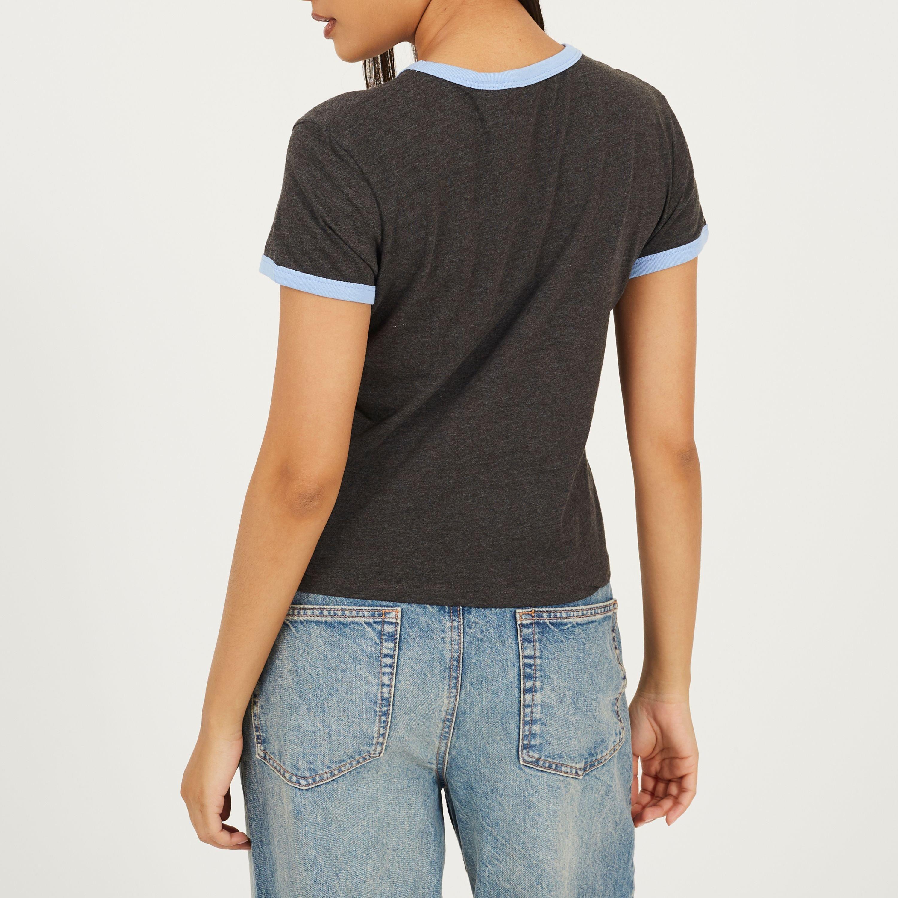 Charcoal/Crnflw - Brave Soul - Shrt Slv Tee Ld99 - 2