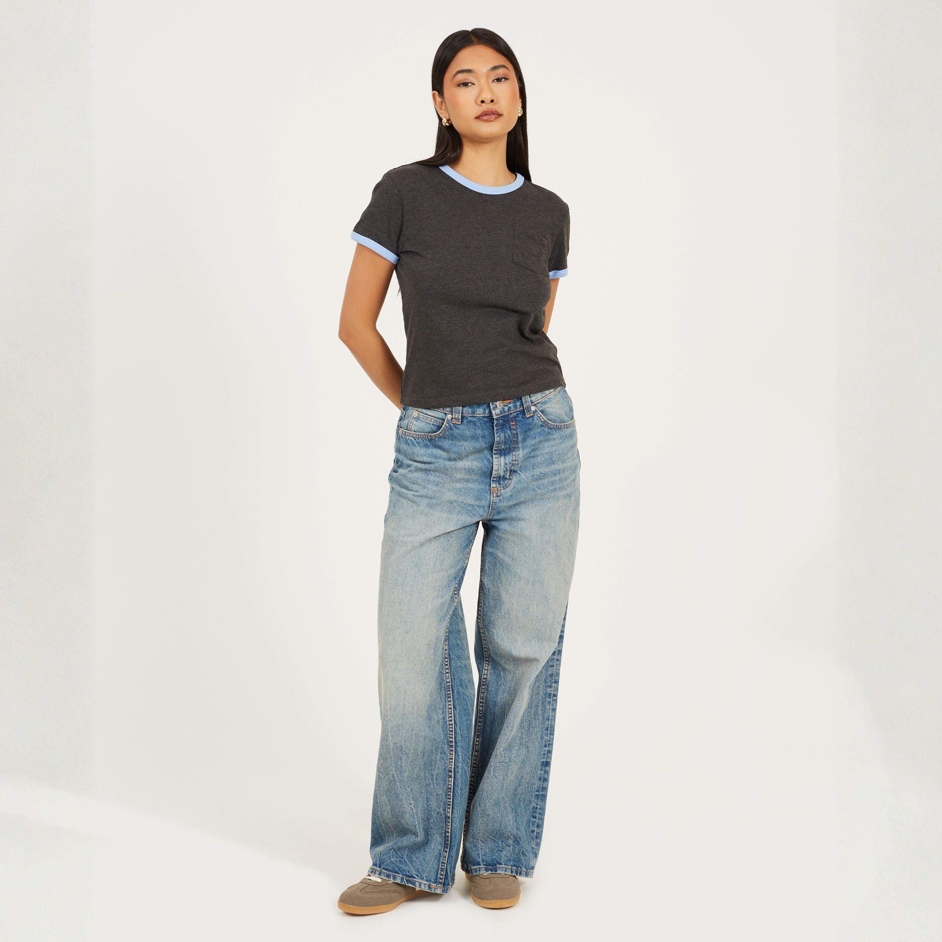 Charcoal/Crnflw - Brave Soul - Shrt Slv Tee Ld99 - 4