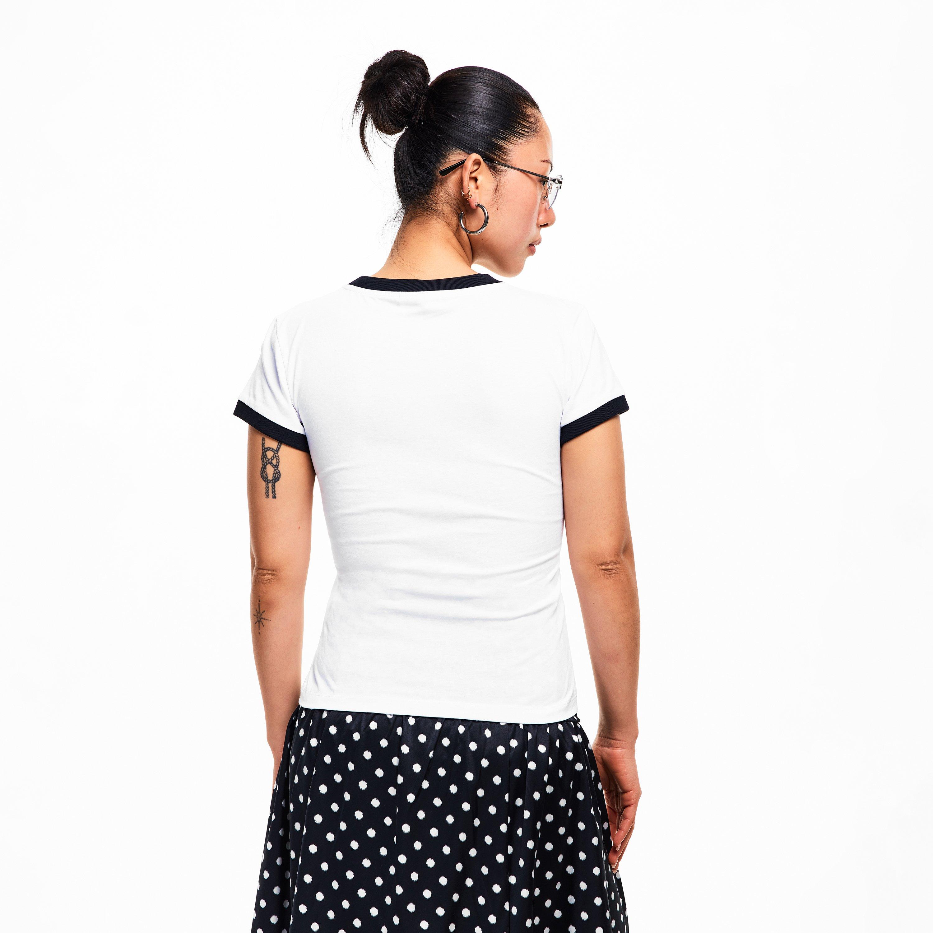 Bright White - Ganni - Women's Basic Cotton Jersey T-Shirt - 4