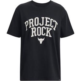 Under Armour UA Project Rock Heavyweight Campus T Shirt Womens