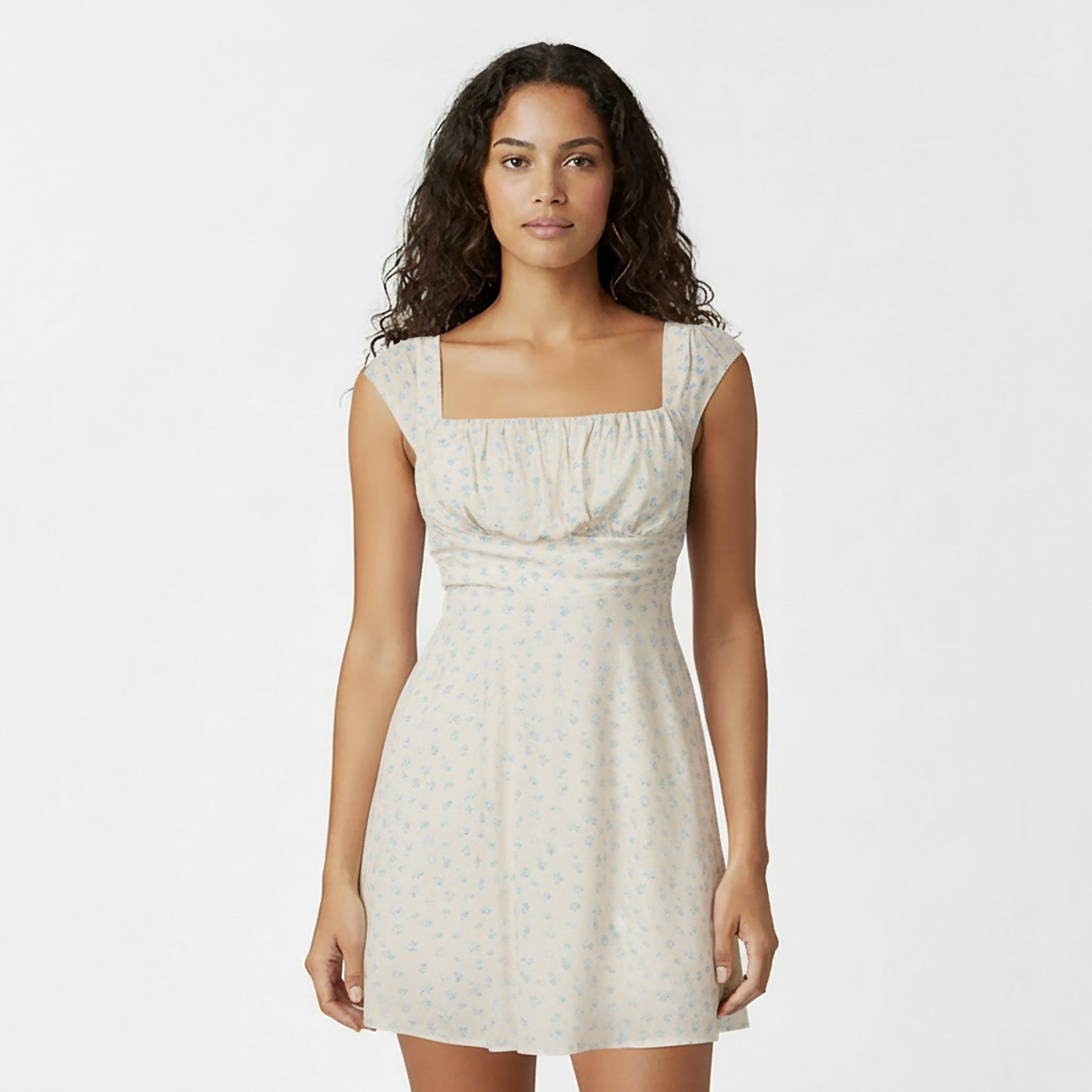 White Ditsy - Jack Wills - JW Mini Tie Dress Ld62 - 3