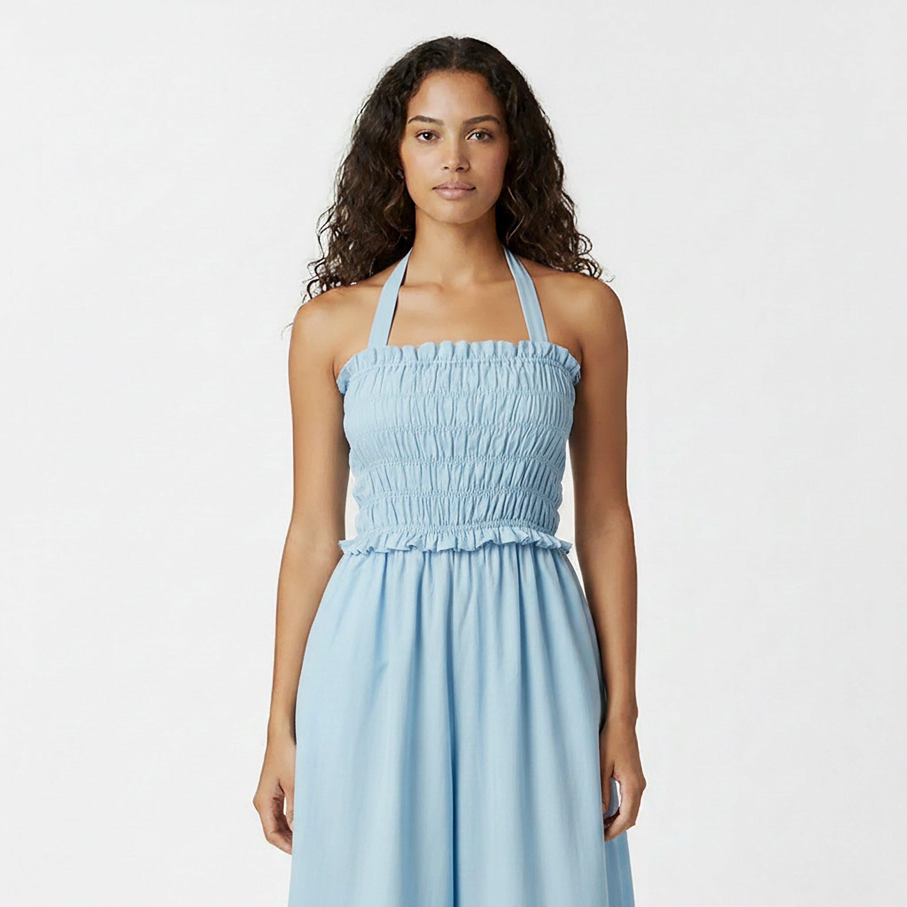 Blue - Jack Wills - JW Shirred Dress Ld62 - 3