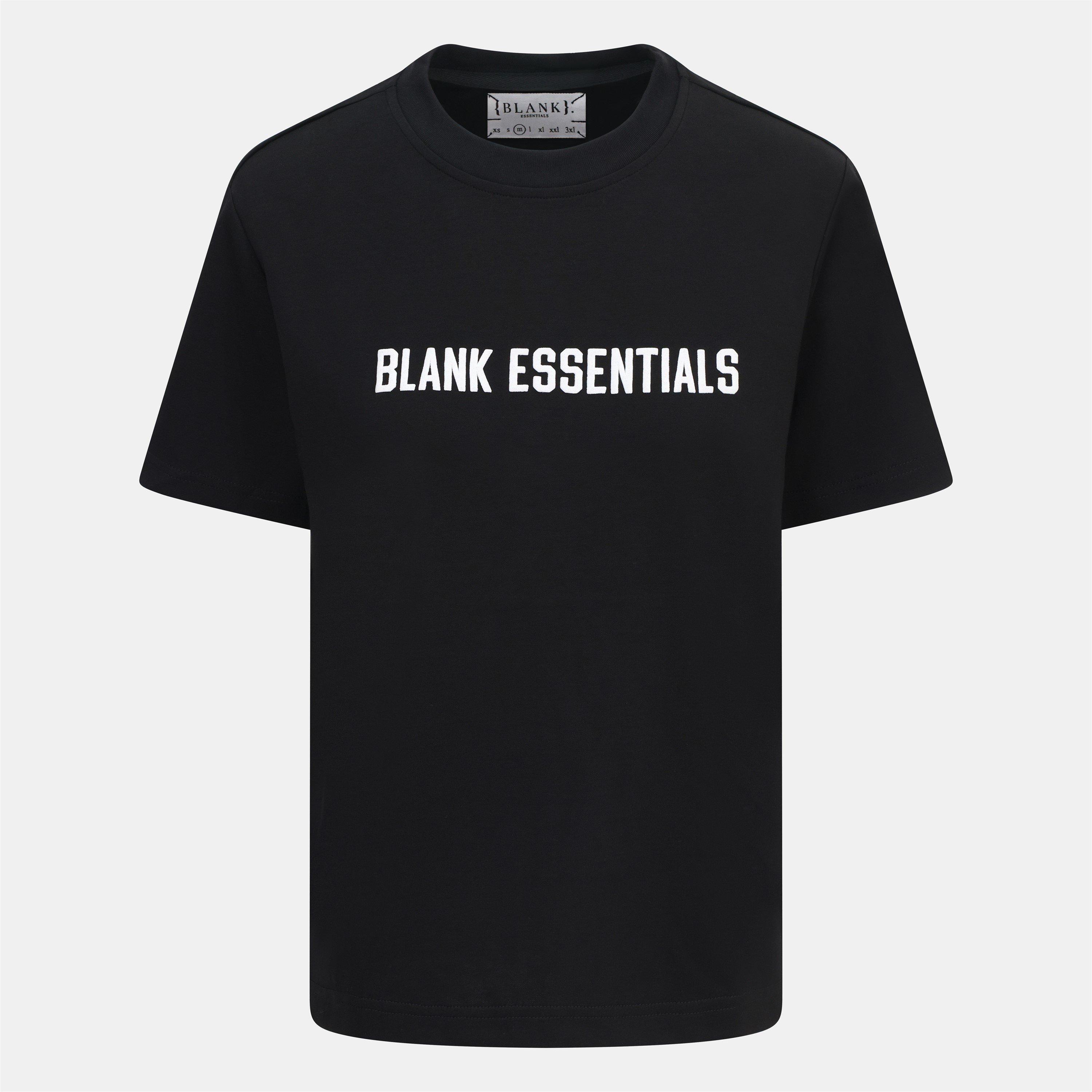 Black - Blank Essentials - Women's E College Cotton Short Sleeve Oversized T-Shirt - 1