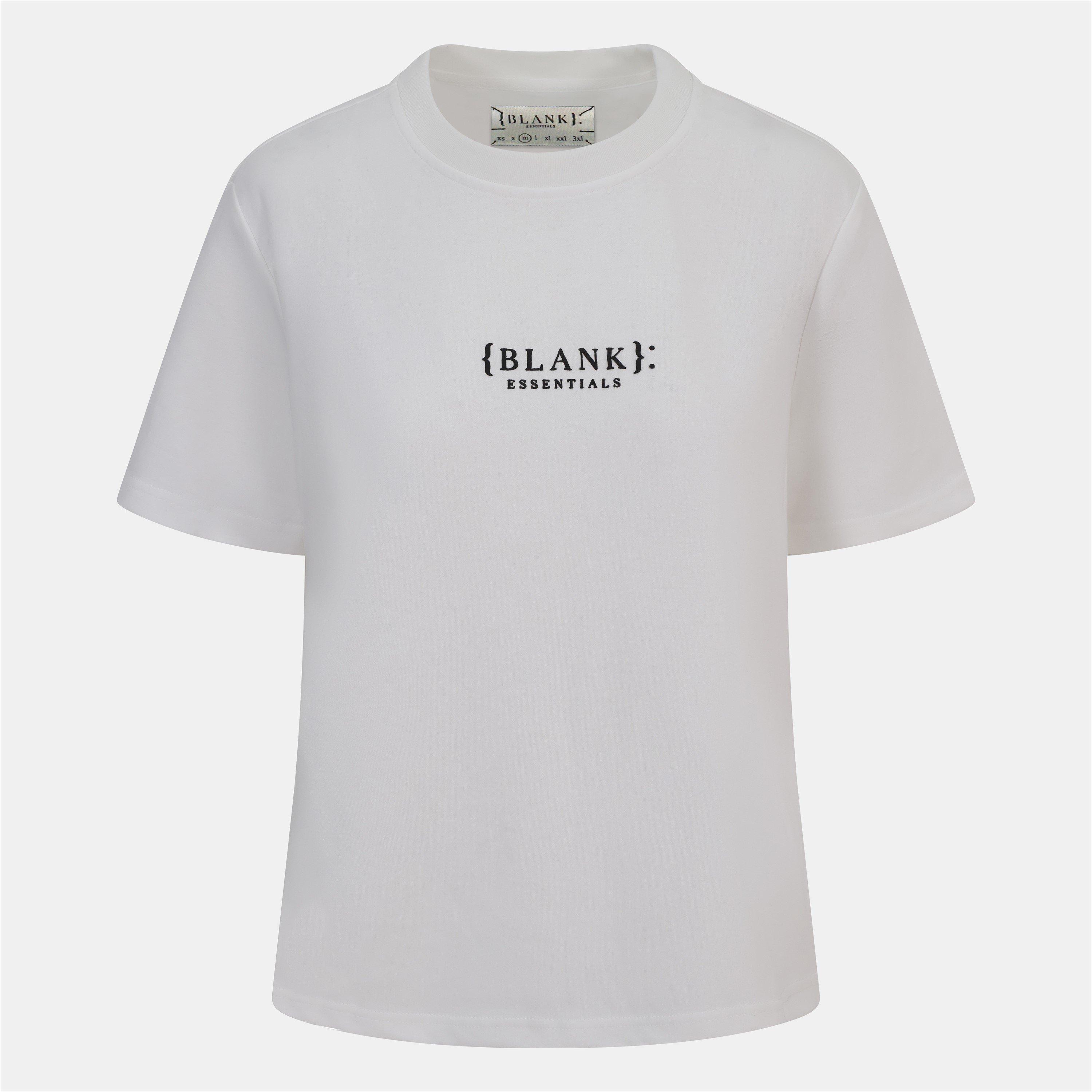 Blank Essentials Women's Blank E Core Puff Print T-Shirt - Off White - 14 (L)