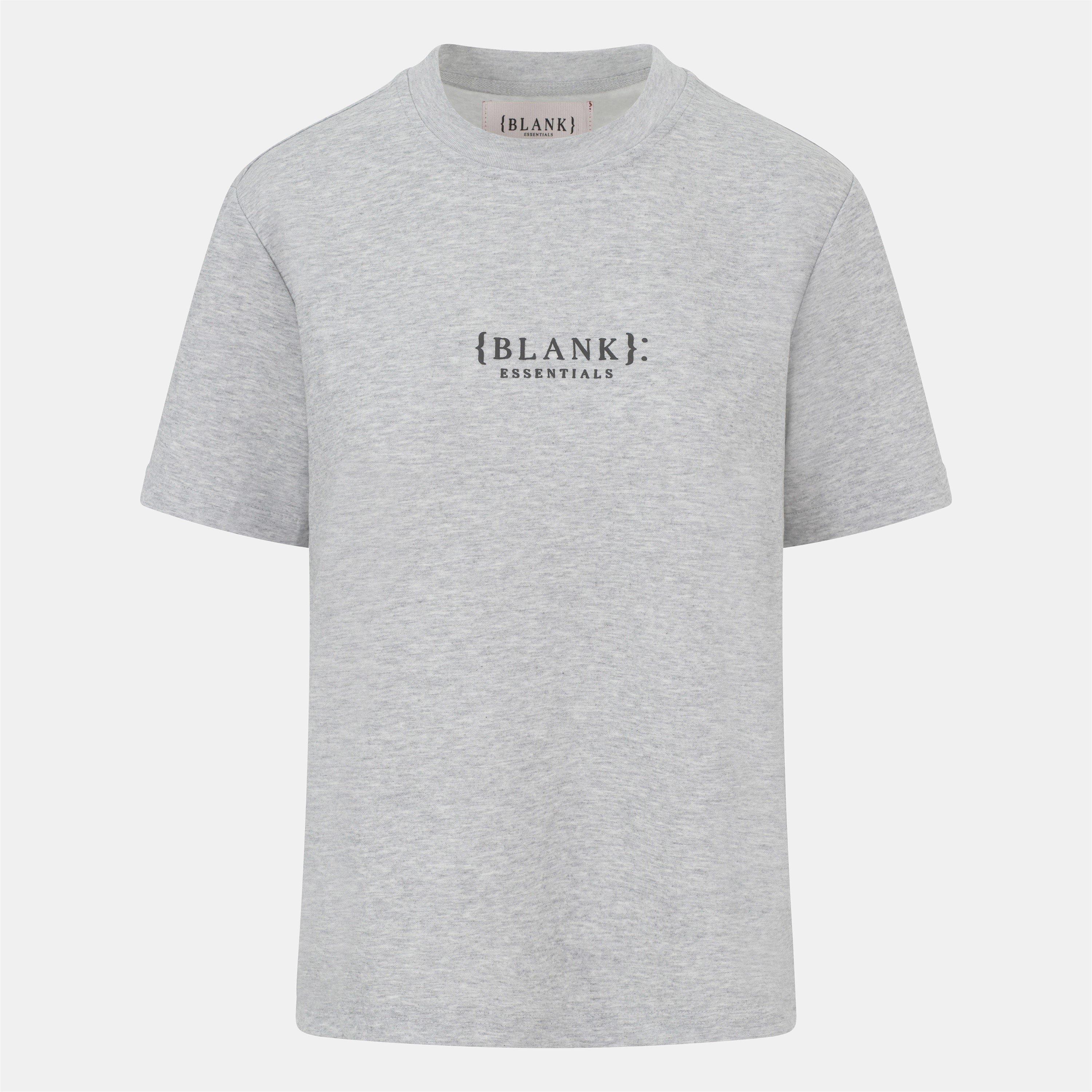 Blank Essentials Women's Blank E Core Puff Print T-Shirt - Grey Marl - 12 (M)
