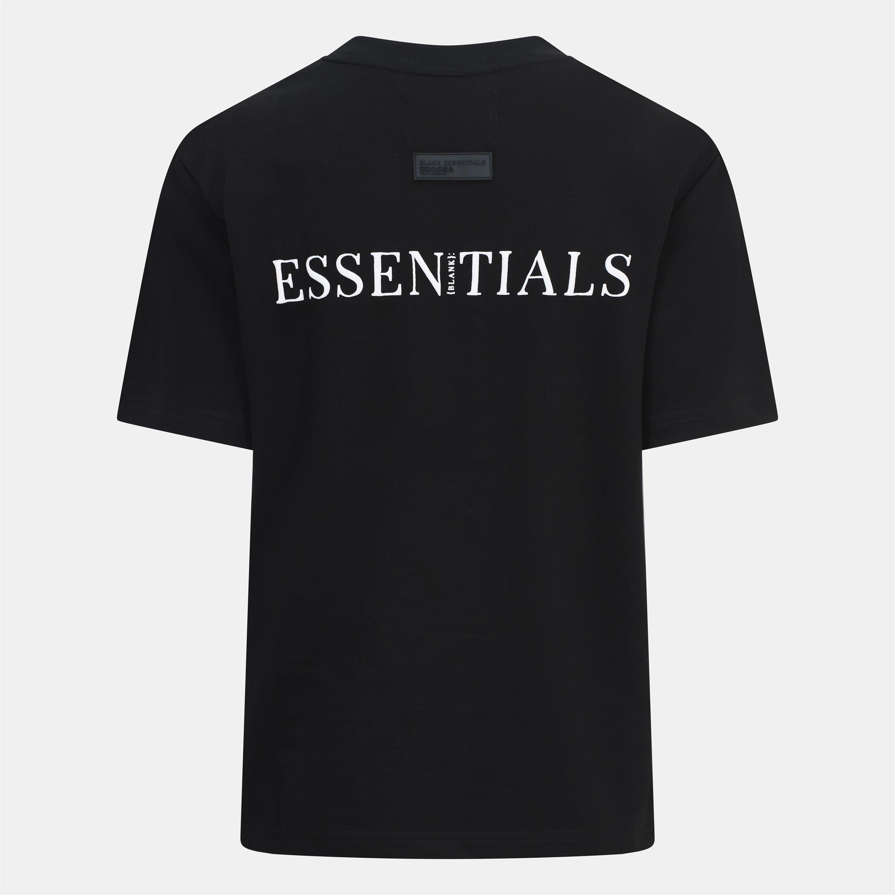 Negro - Blank Essentials - E Core Puff Print T-Shirt Ladies - 2