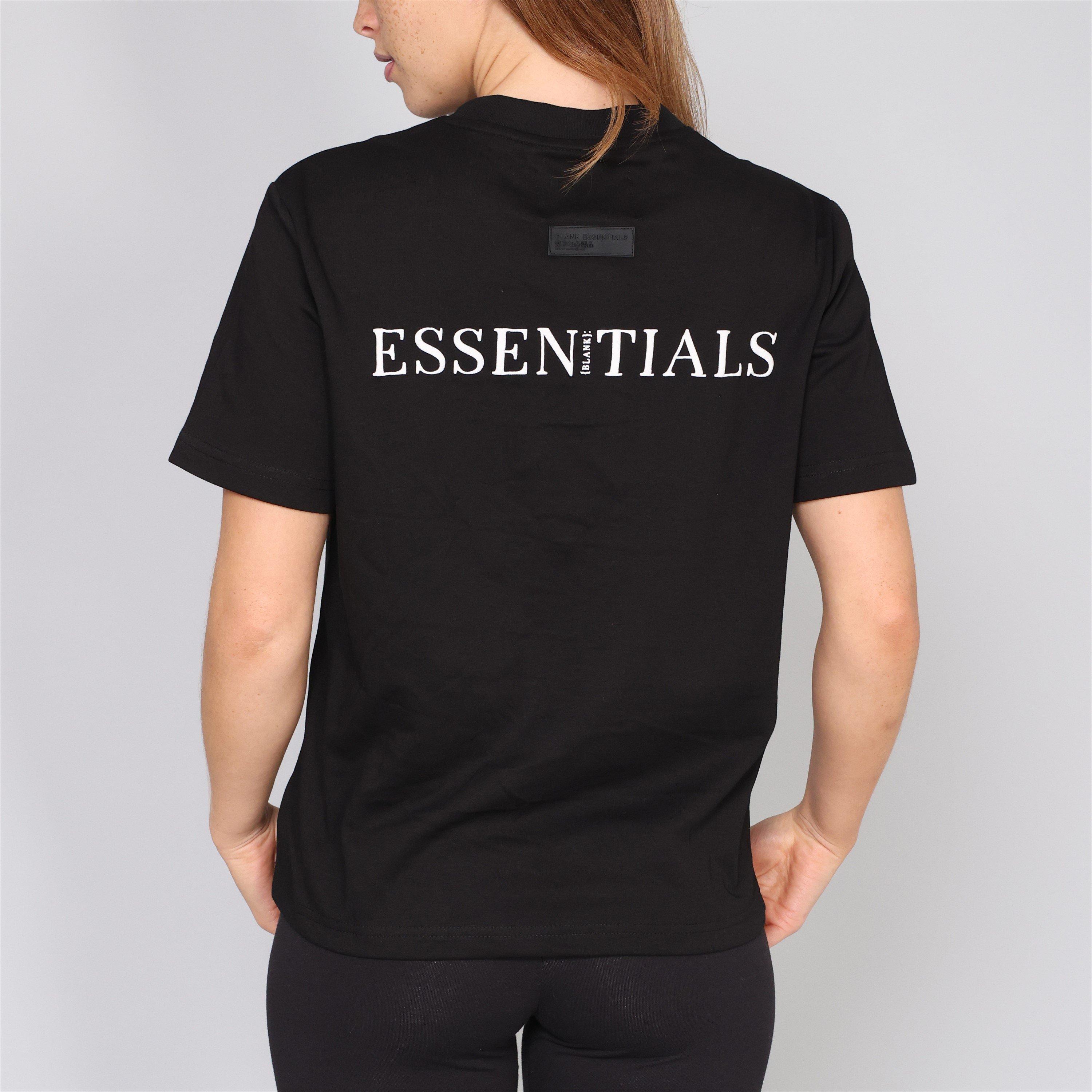 Negro - Blank Essentials - E Core Puff Print T-Shirt Ladies - 4