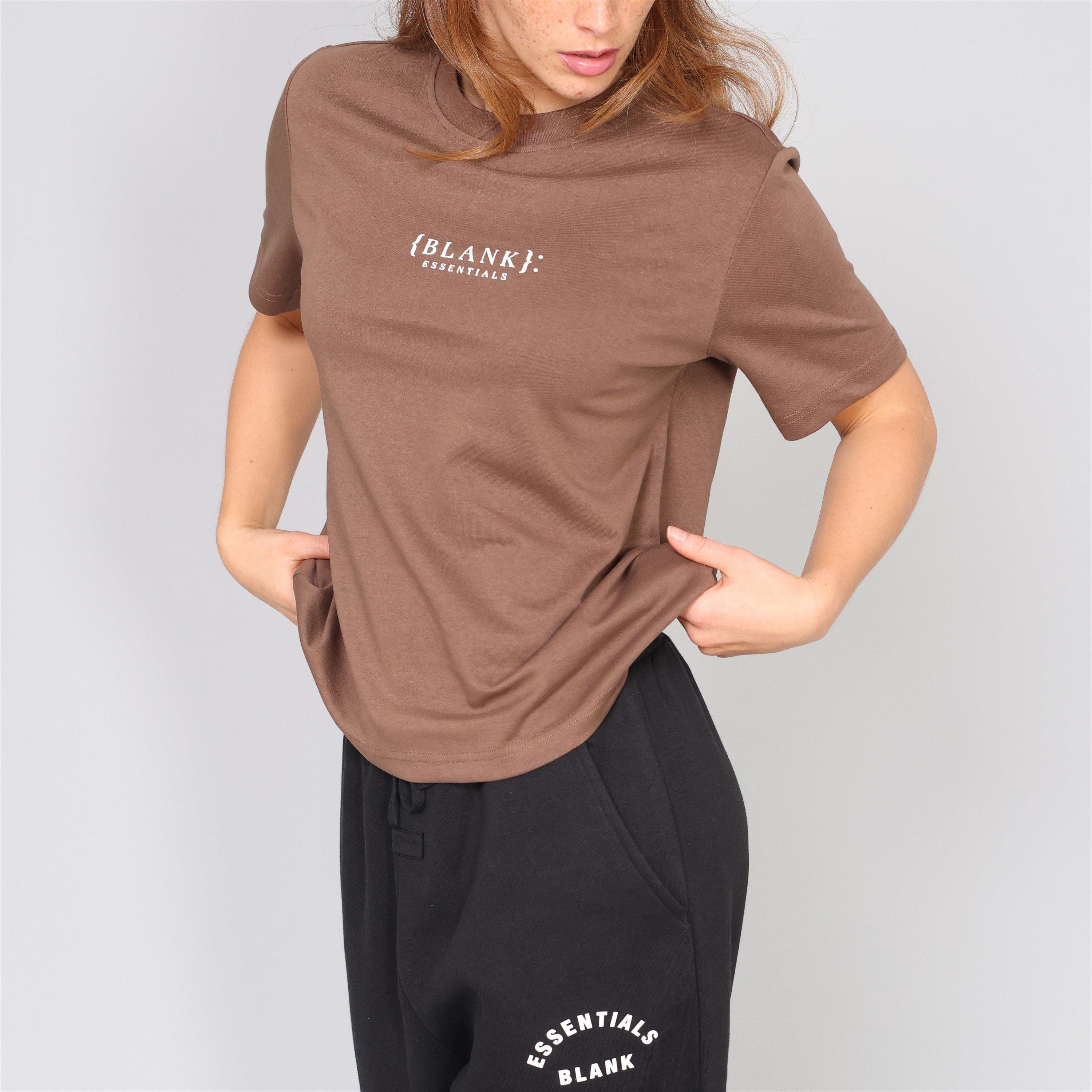 Chocolate - Blank Essentials - Blank E Core Puff Print T-Shirt Ladies - 3