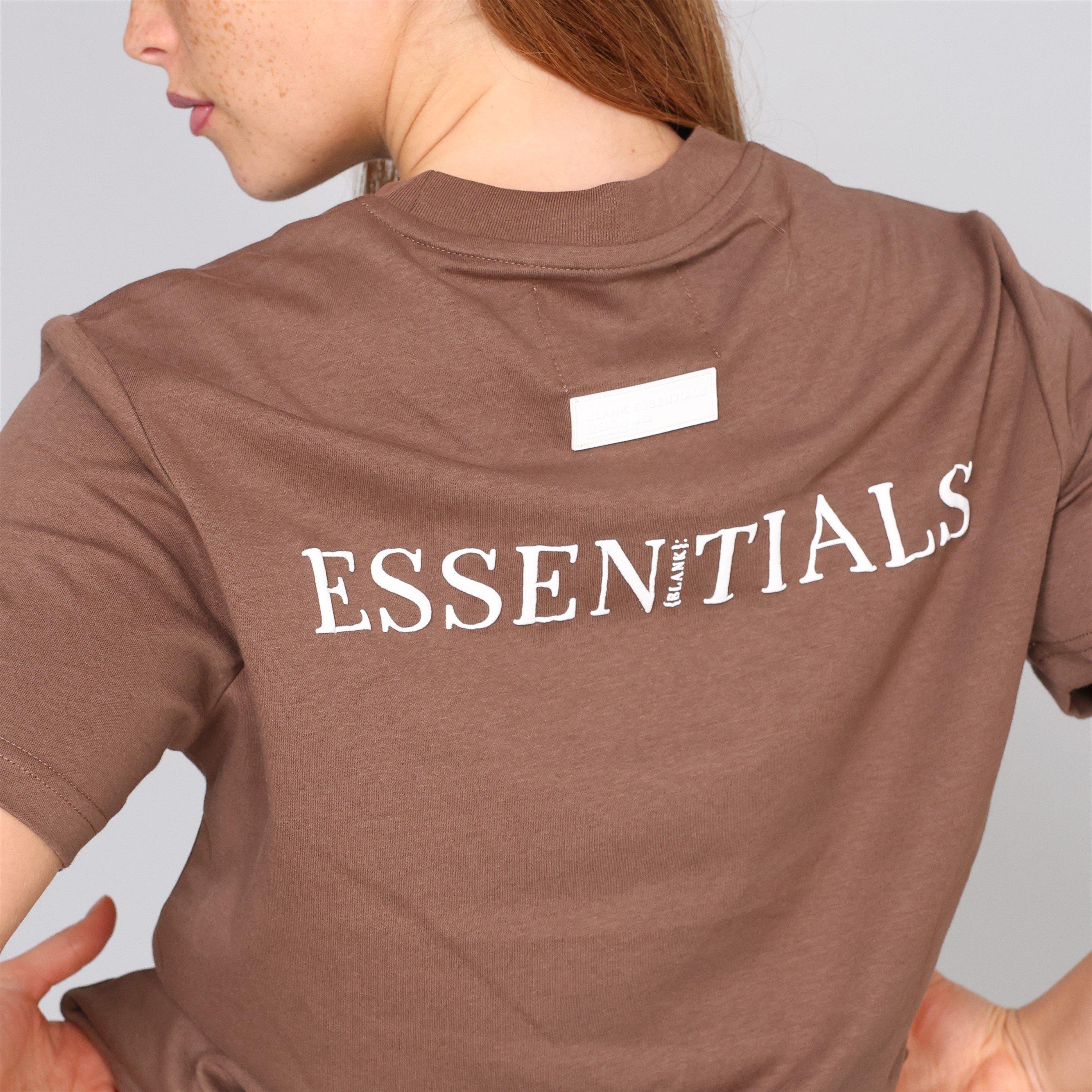 Chocolate - Blank Essentials - Blank E Core Puff Print T-Shirt Ladies - 5