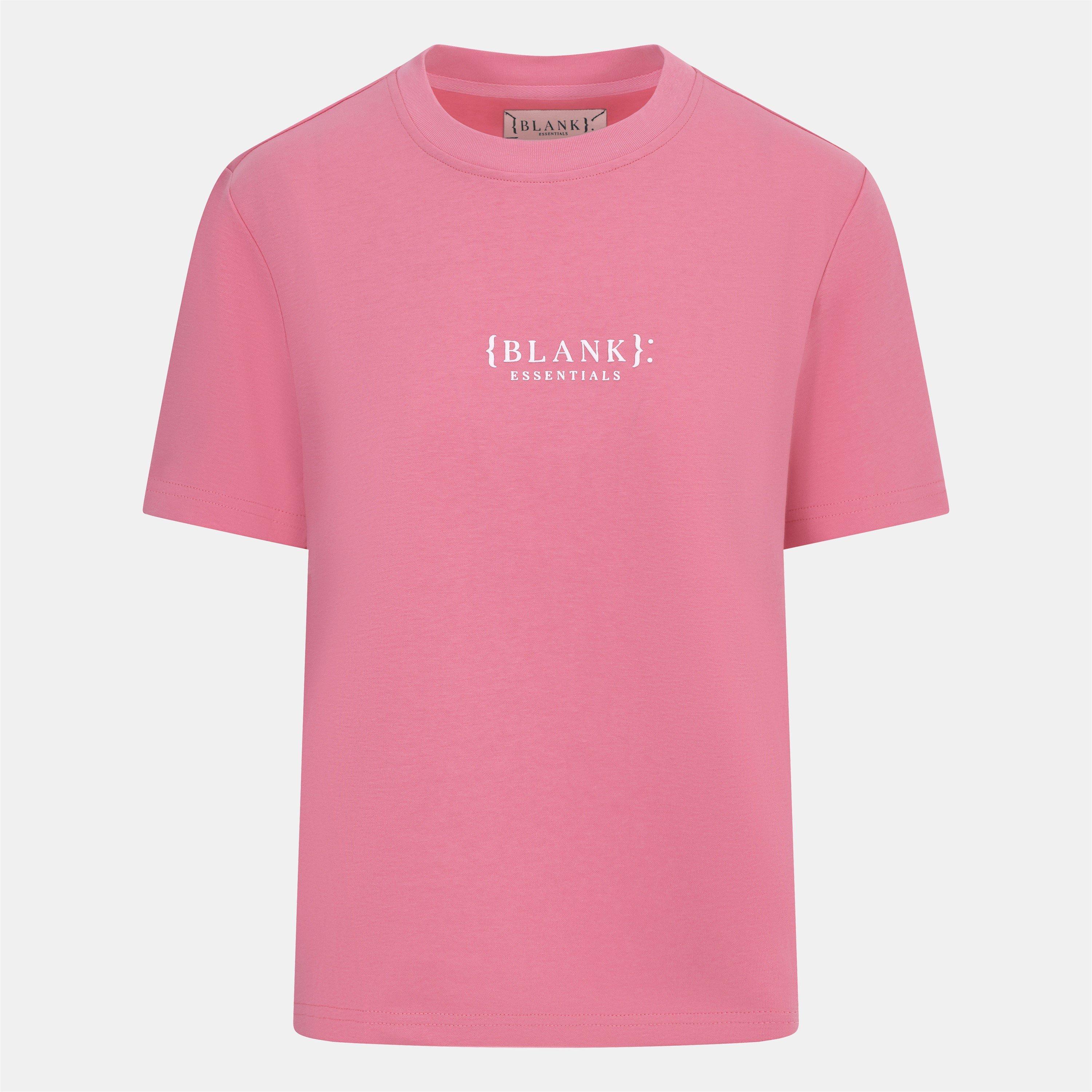 Blank Essentials Women's Blank E Core Puff Print T-Shirt - Pop Pink - 10 (S)