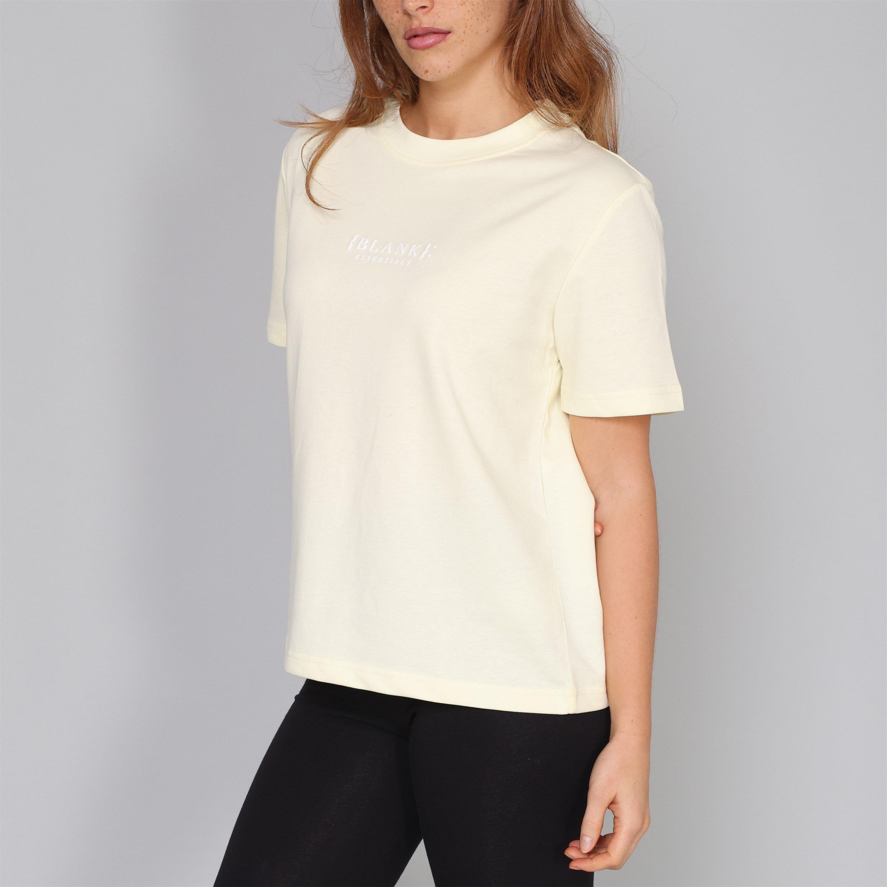 Celstial Yellow - Blank Essentials - Blank E Core Puff Print T-Shirt Ladies - 3