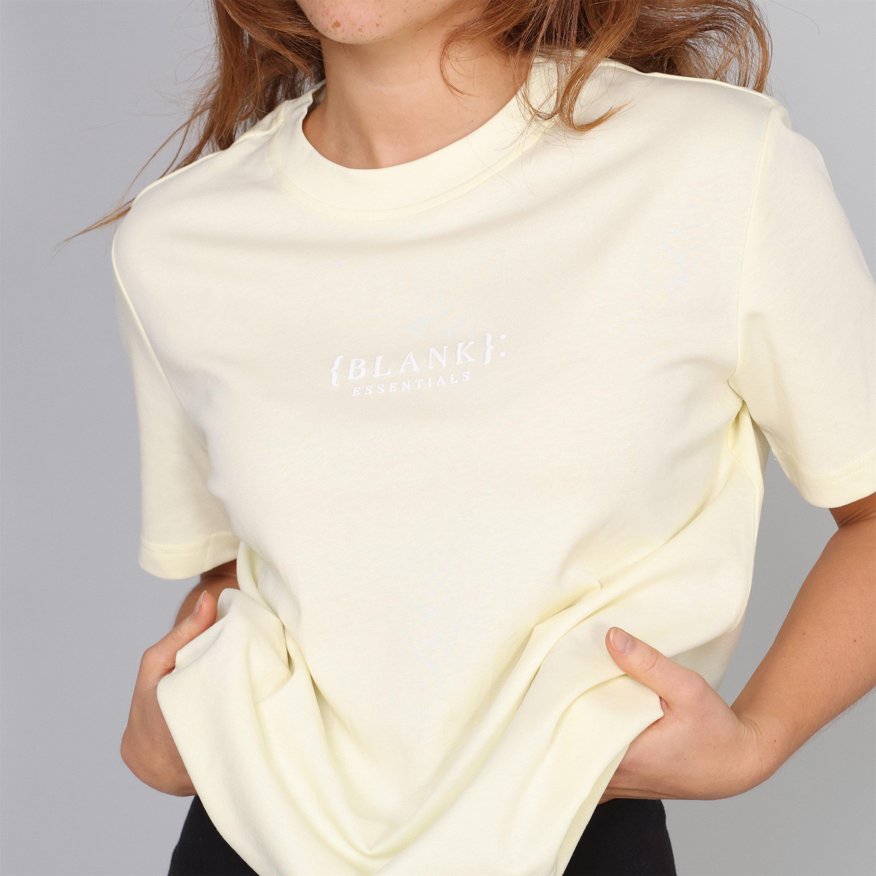 Celstial Yellow - Blank Essentials - Blank E Core Puff Print T-Shirt Ladies - 5