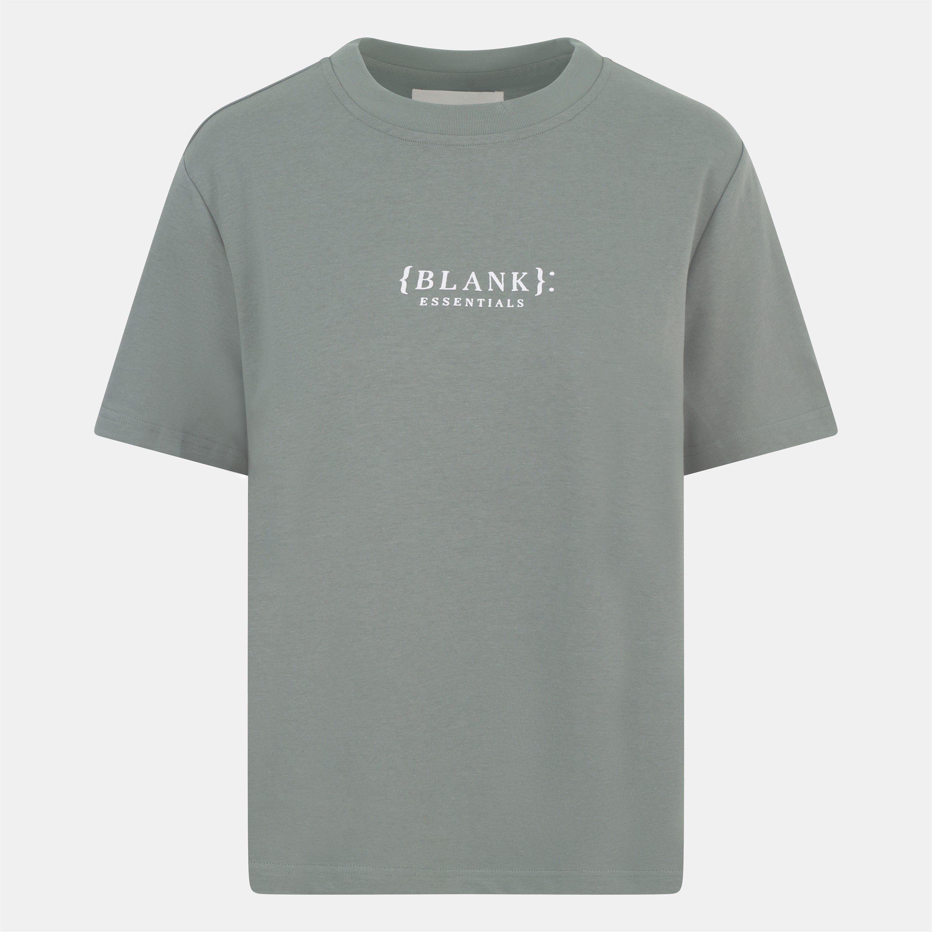 Blank Essentials Women's Blank E Core Puff Print T-Shirt - Sage - 14 (L)