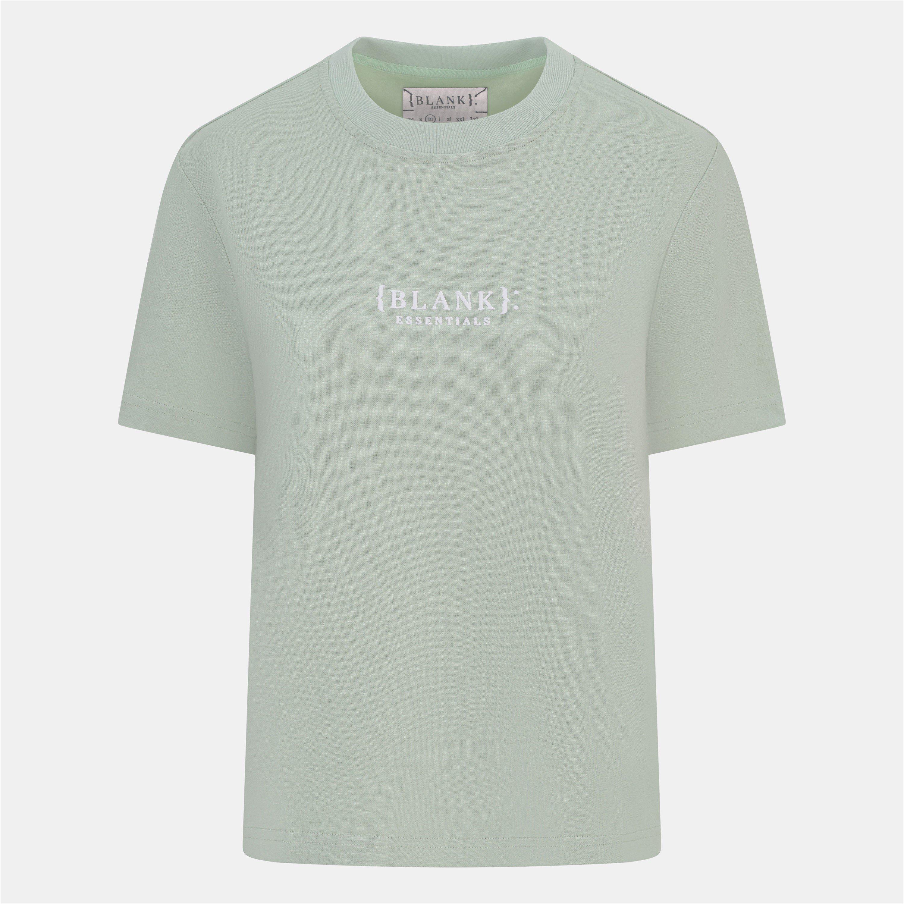 Blank Essentials Women's Blank E Core Puff Print T-Shirt - Winter Sage - 14 (L)
