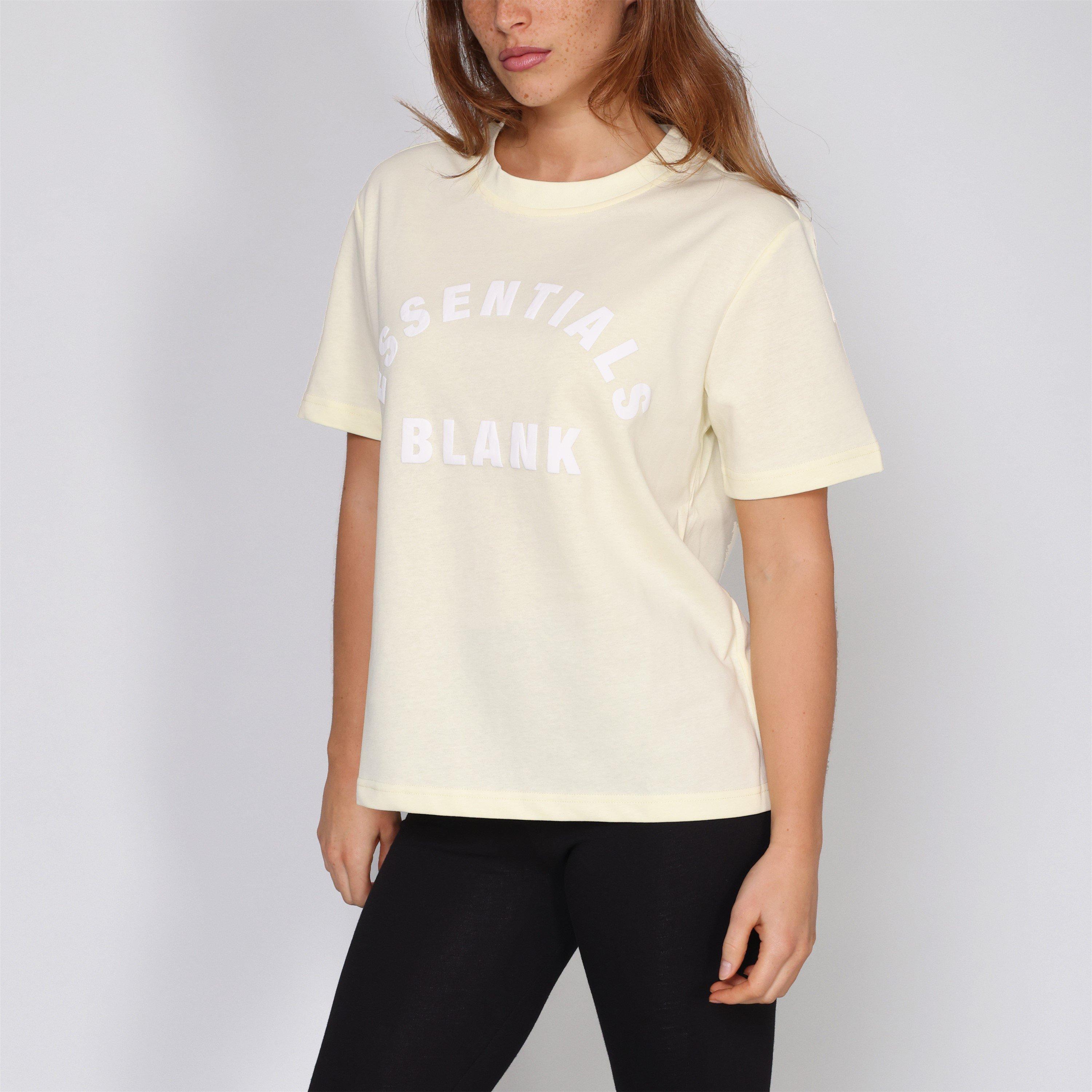 Celstial Yellow - Blank Essentials - Blank Arched Print Puff T-Shirt Ladies - 3