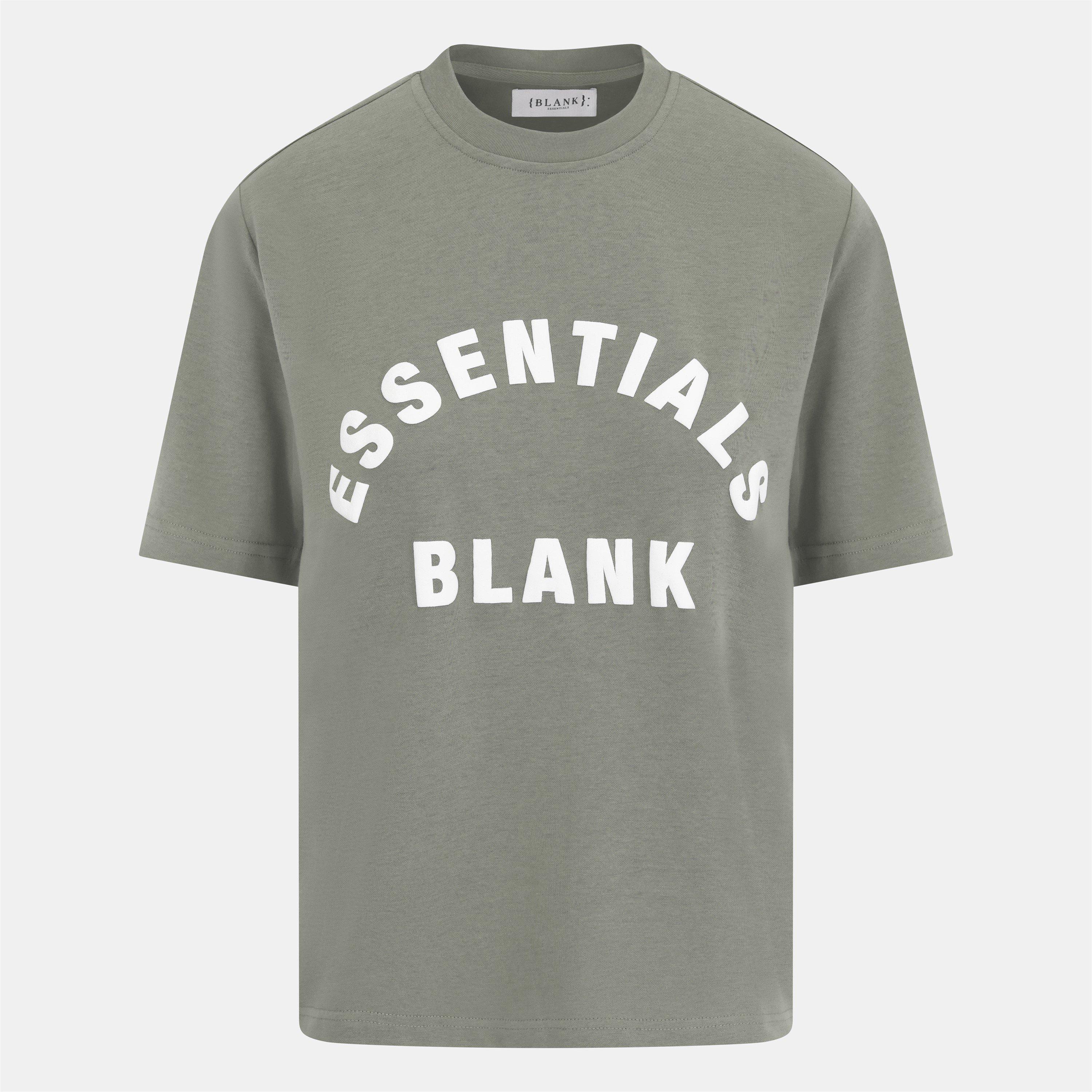 Blank Essentials Women's Blank Arched Print Puff T-Shirt - Sage - 14 (L)