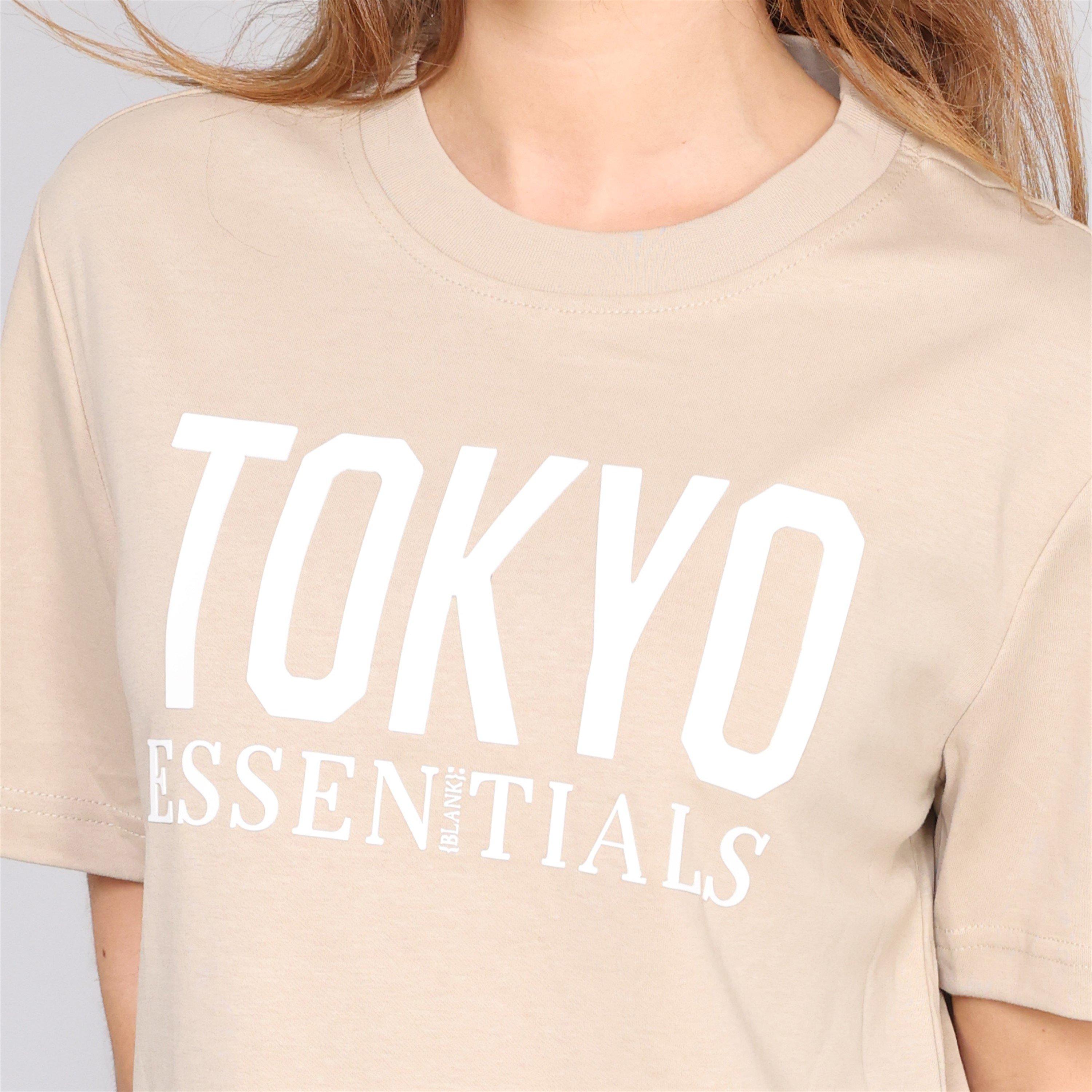 Summer Sand - Blank Essentials - Women's Tokyo Cotton Short Sleeve Oversized Fit T-Shirt - 5