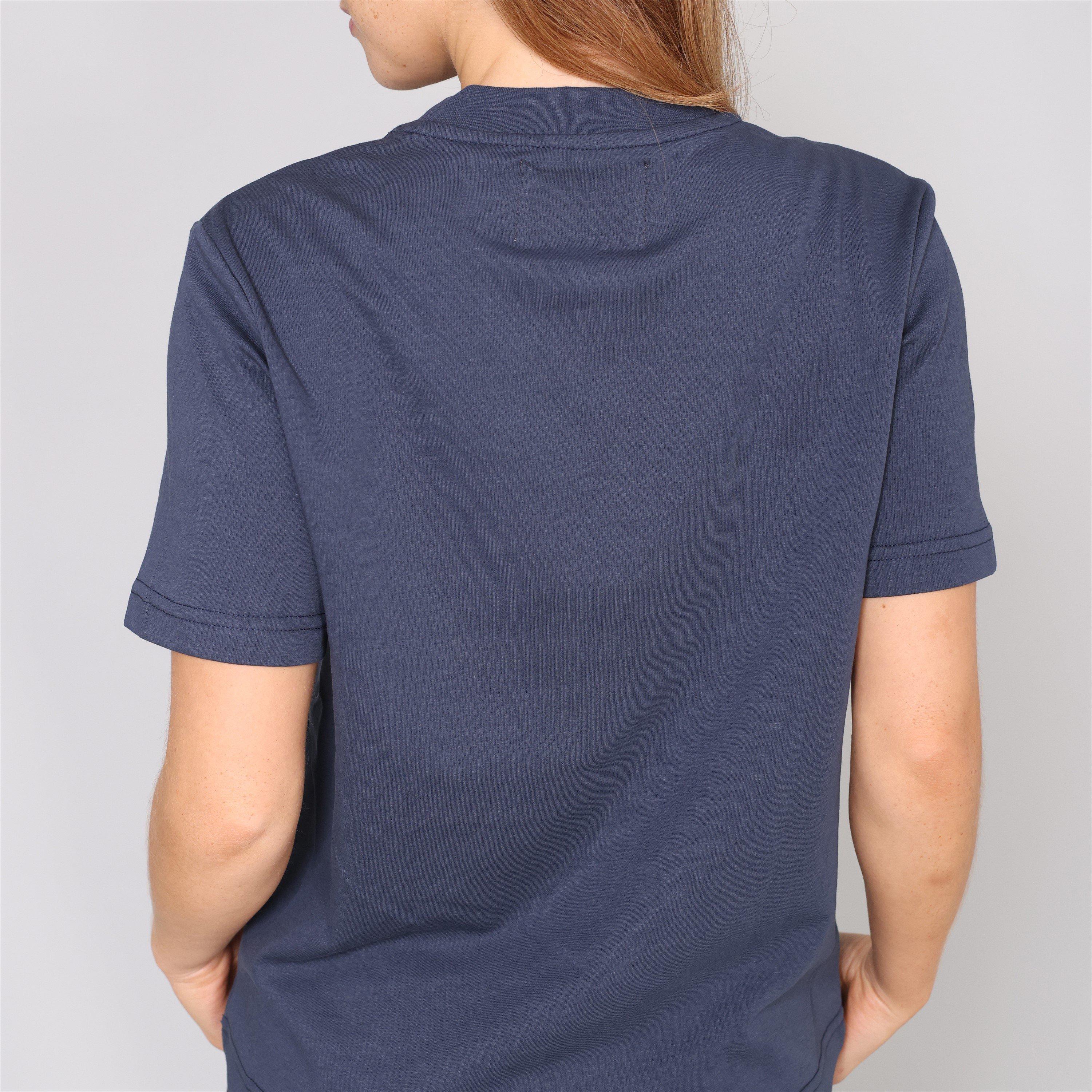 Marineblauw - Blank Essentials - Women's Tokyo Cotton Short Sleeve Oversized Fit T-Shirt - 4