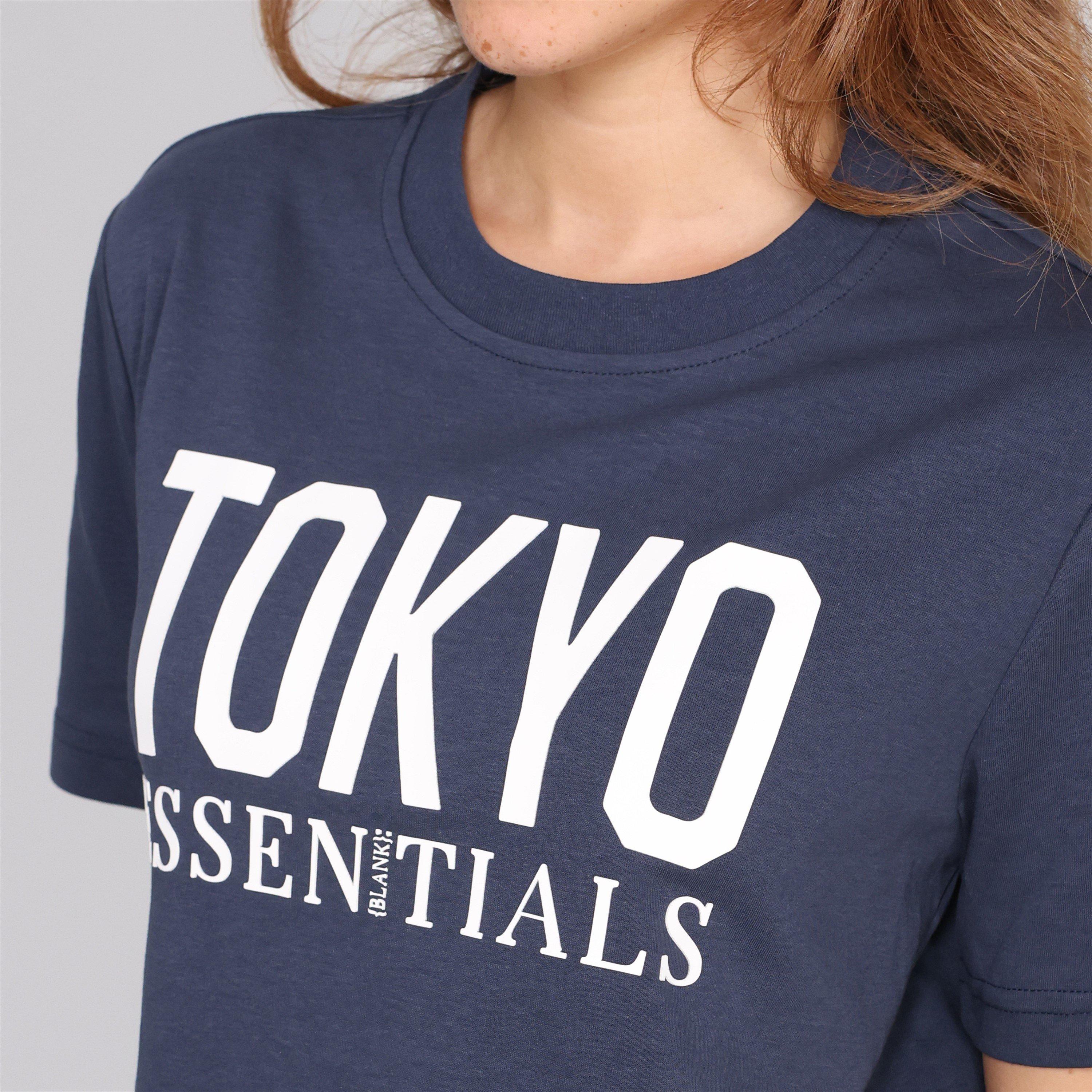 Marineblauw - Blank Essentials - Women's Tokyo Cotton Short Sleeve Oversized Fit T-Shirt - 5