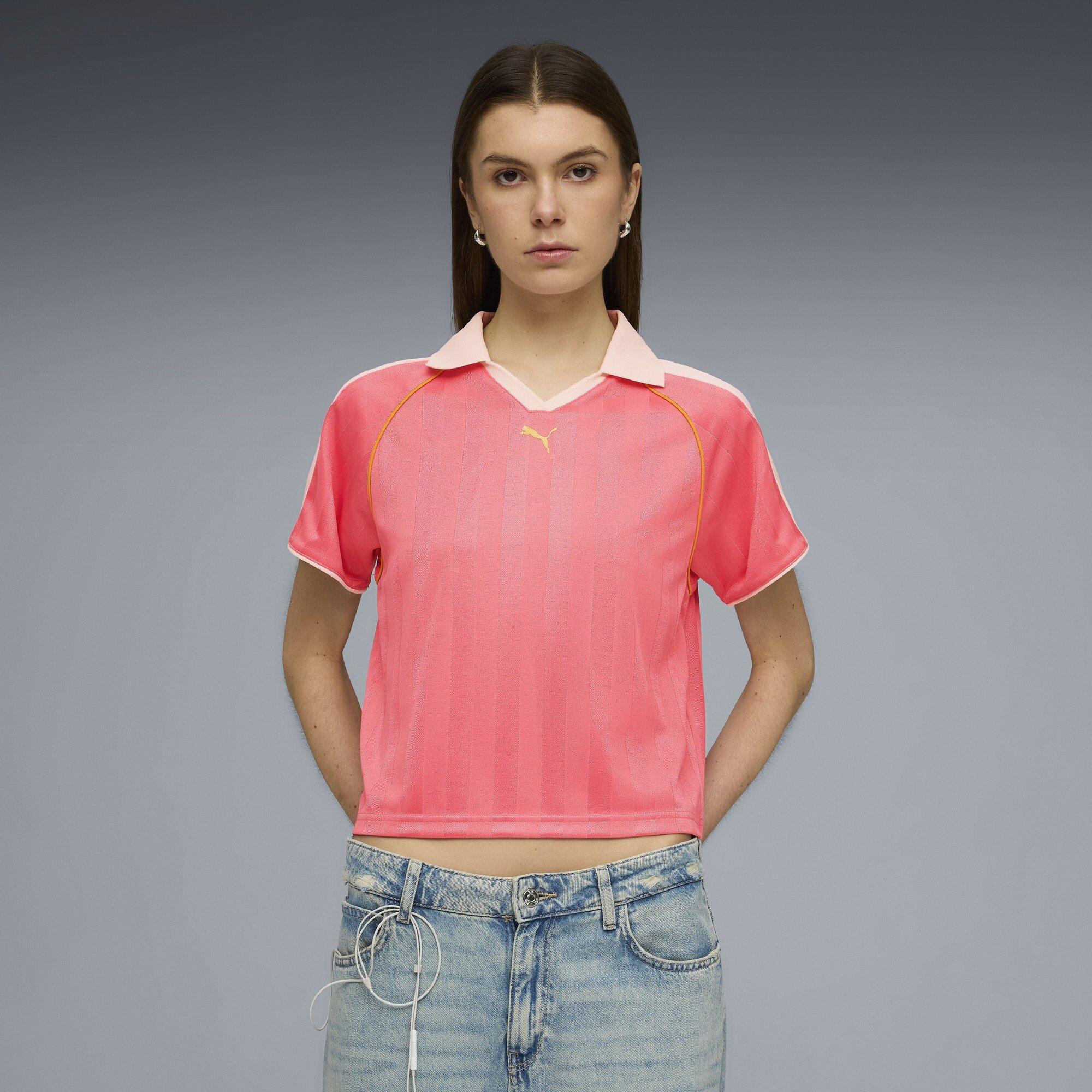 Wild Pink - Puma - T7 Relaxed Womens Football Jersey - 3