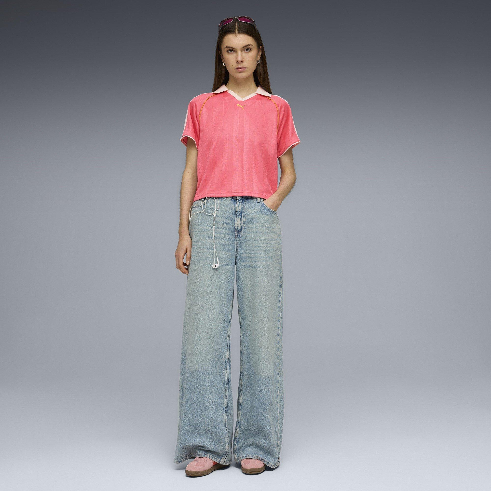 Wild Pink - Puma - T7 Relaxed Womens Football Jersey - 5