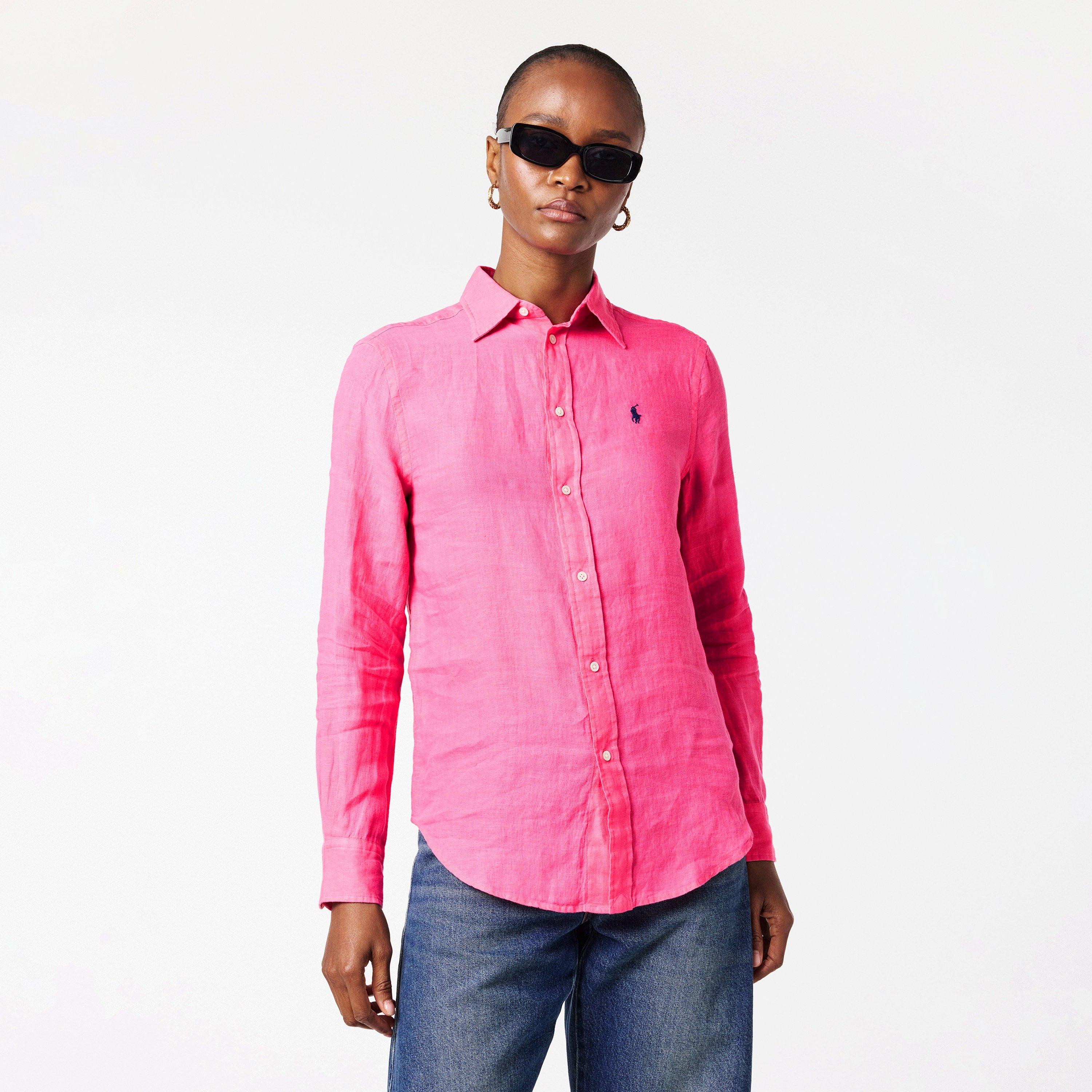 PINK - Polo Ralph Lauren - Polo Linen Shirt Ld61 - 3