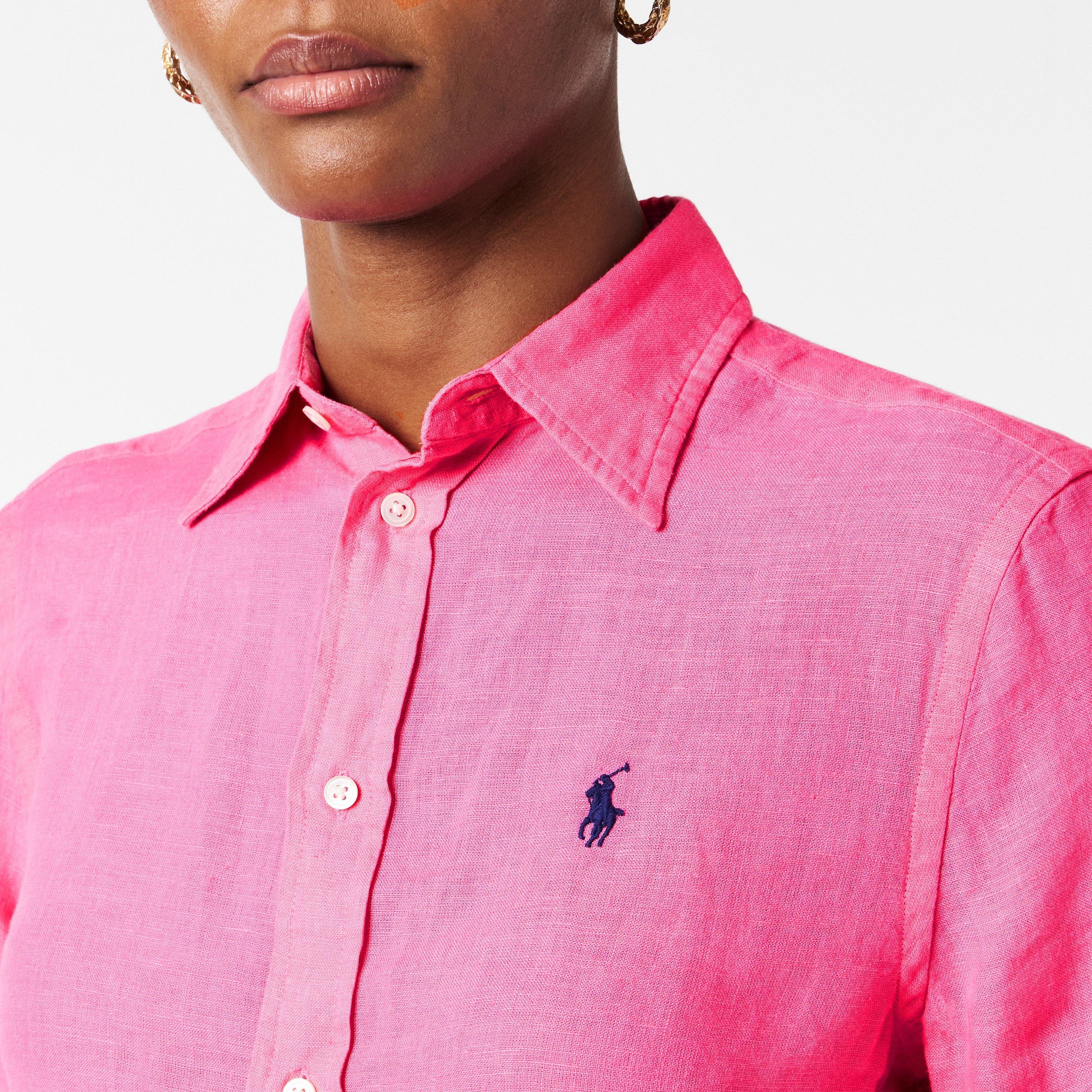PINK - Polo Ralph Lauren - Polo Linen Shirt Ld61 - 5