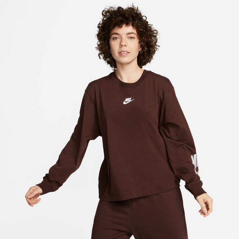 Terre - Nike - embroidered-logo longline cotton hoodie - 1