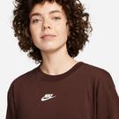 Terre - Nike - embroidered-logo longline cotton hoodie - 3