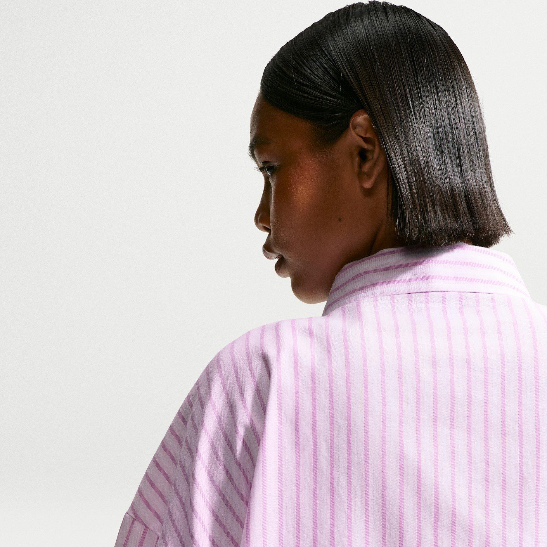 LT Magenta - Nike - Women's Patterned Short Sleeve Shirt - 2