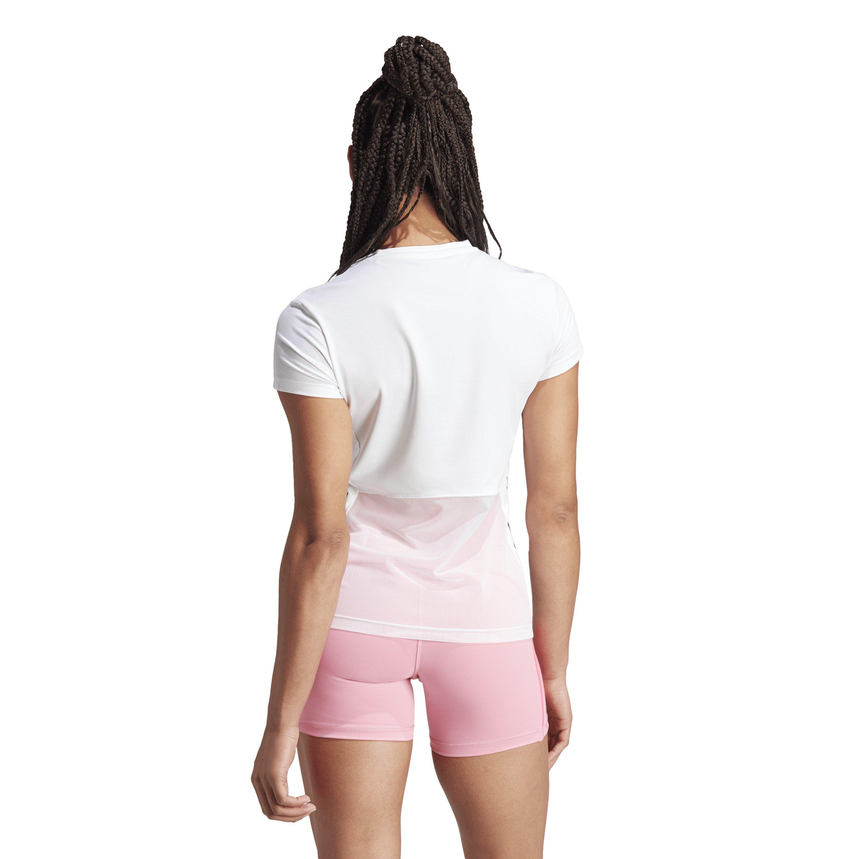 White/Black - adidas - Hyglm T T-Shirt Womens - 3