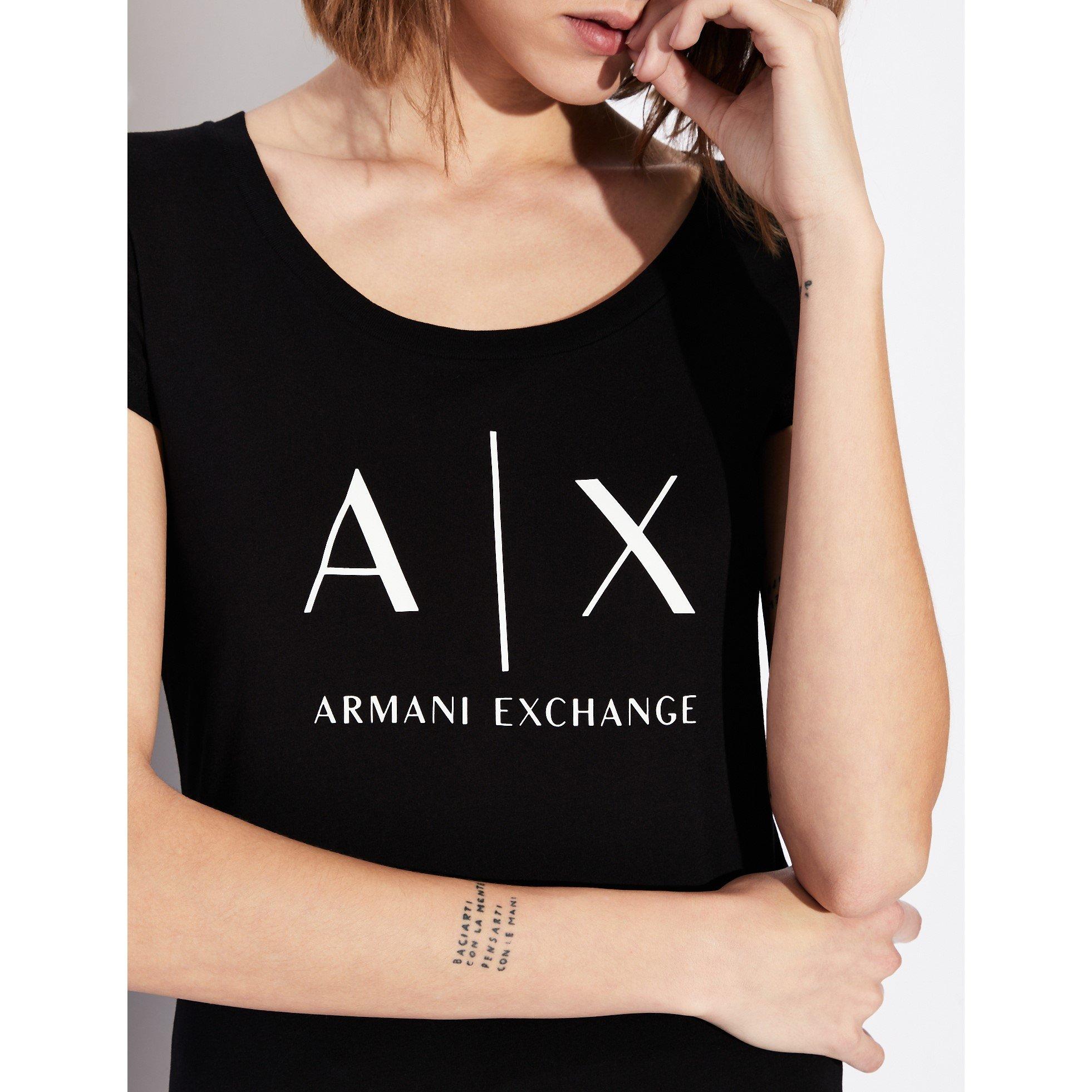 Black 1200 - Armani Exchange - Logo T-Shirt - 5