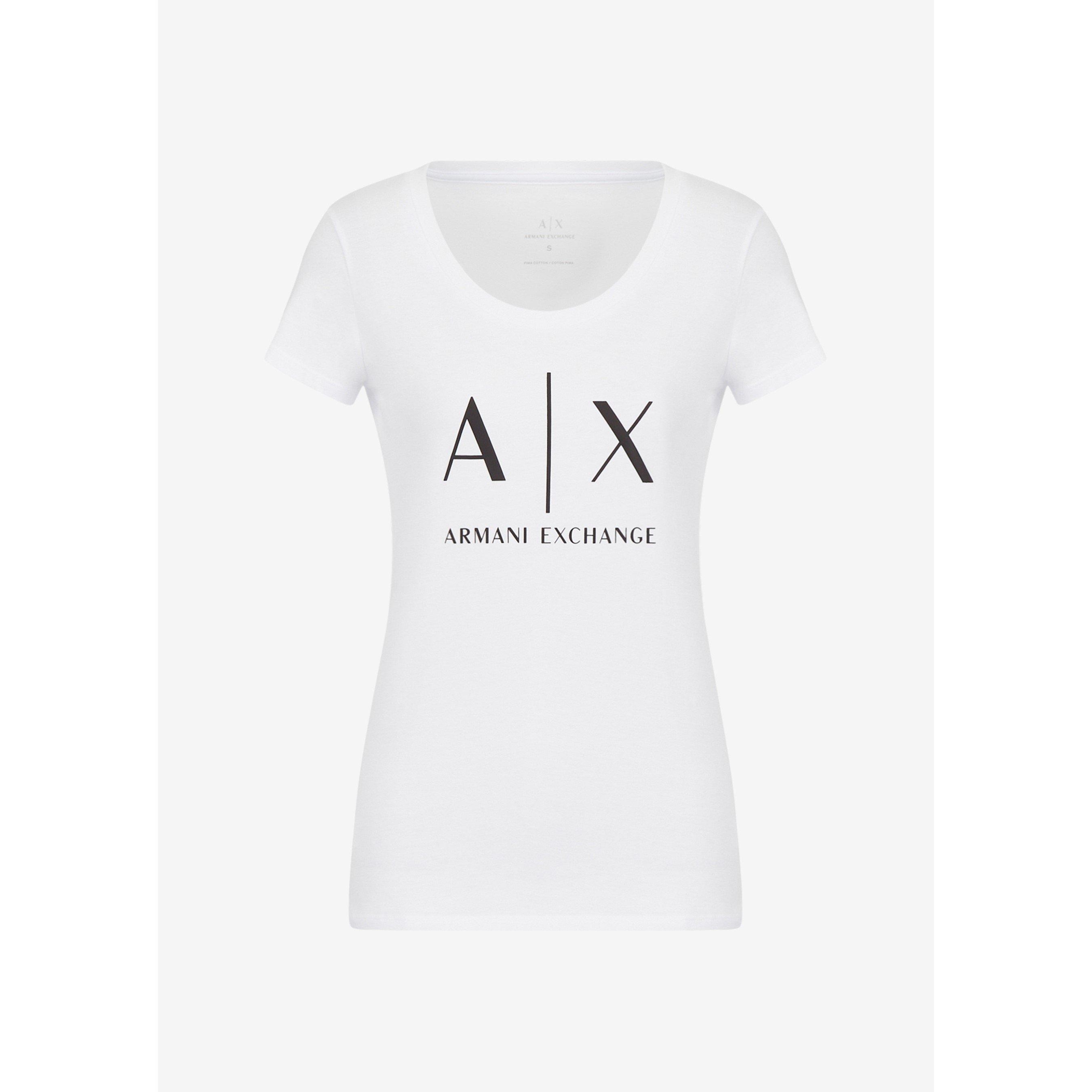 White - Armani Exchange - Logo T-Shirt - 5