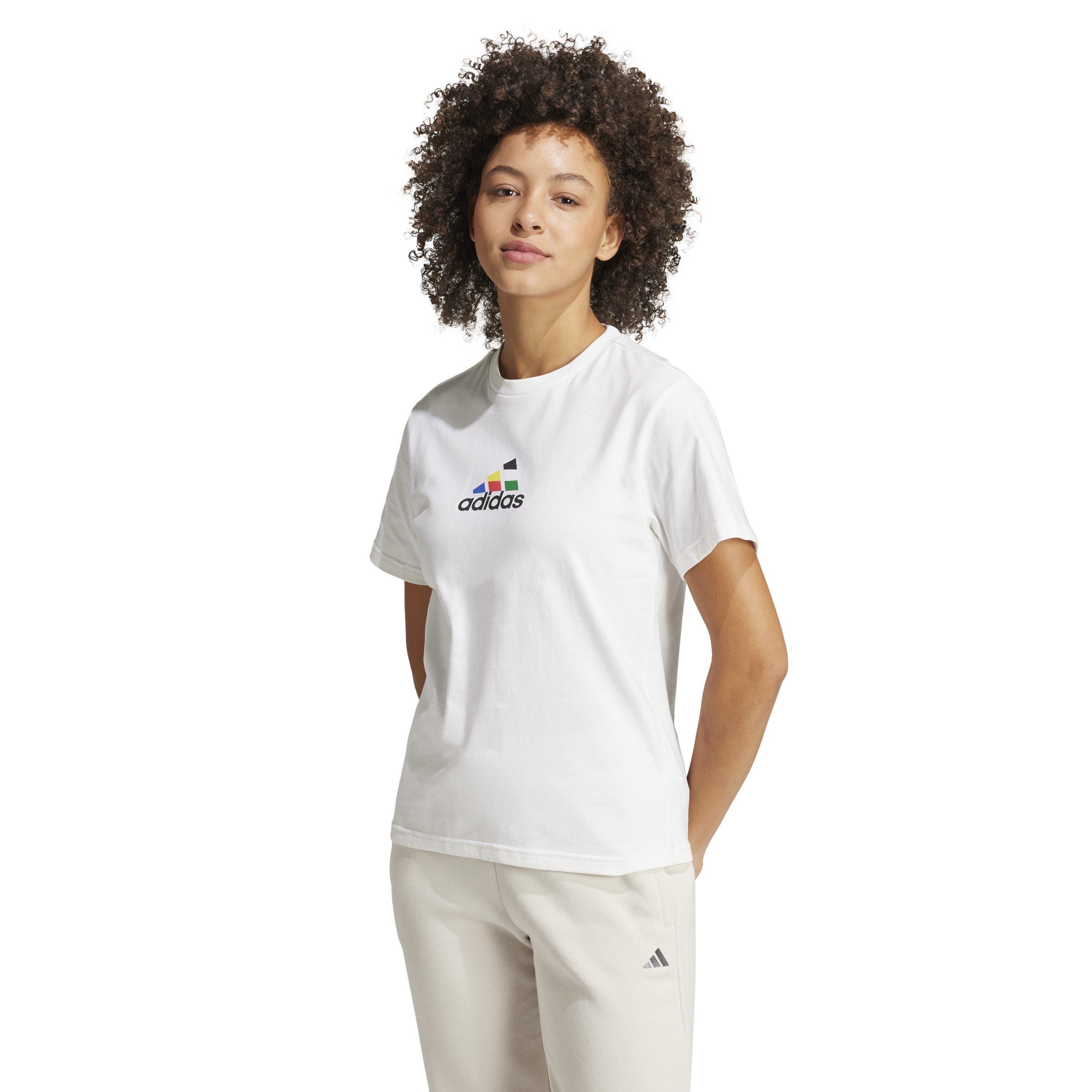 White - adidas - W Tiro Nts T T-Shirt Womens - 2