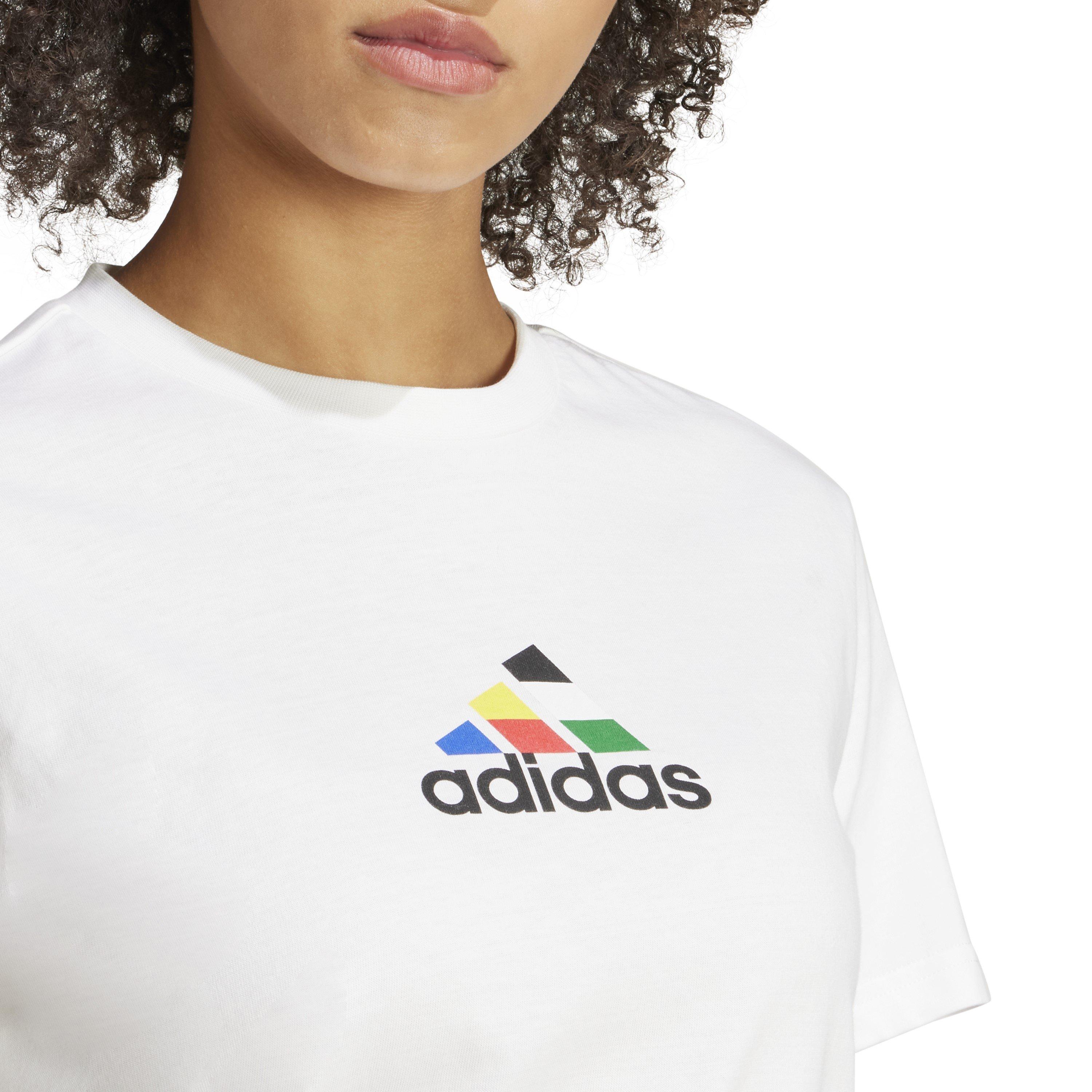 White - adidas - W Tiro Nts T T-Shirt Womens - 4