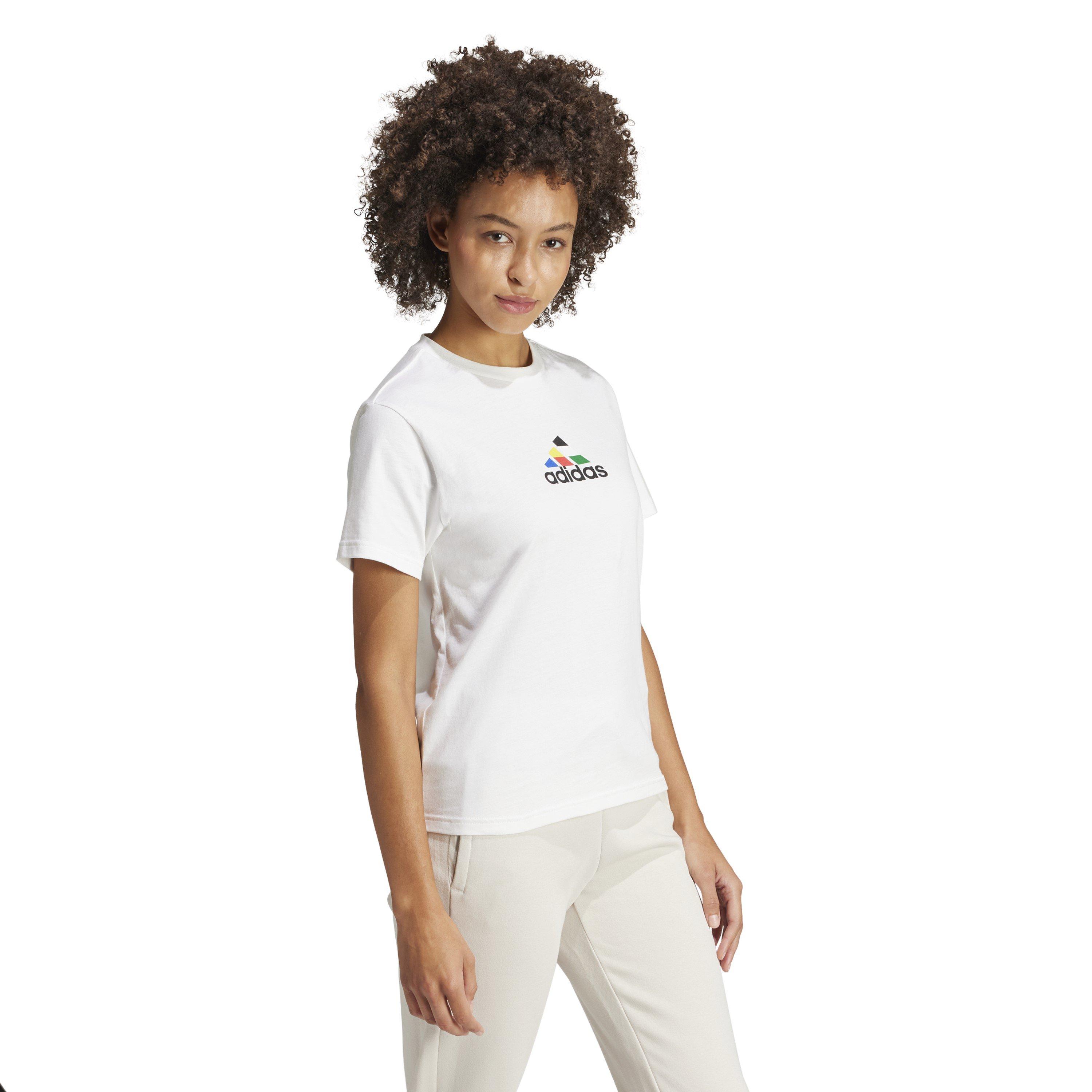 White - adidas - W Tiro Nts T T-Shirt Womens - 6