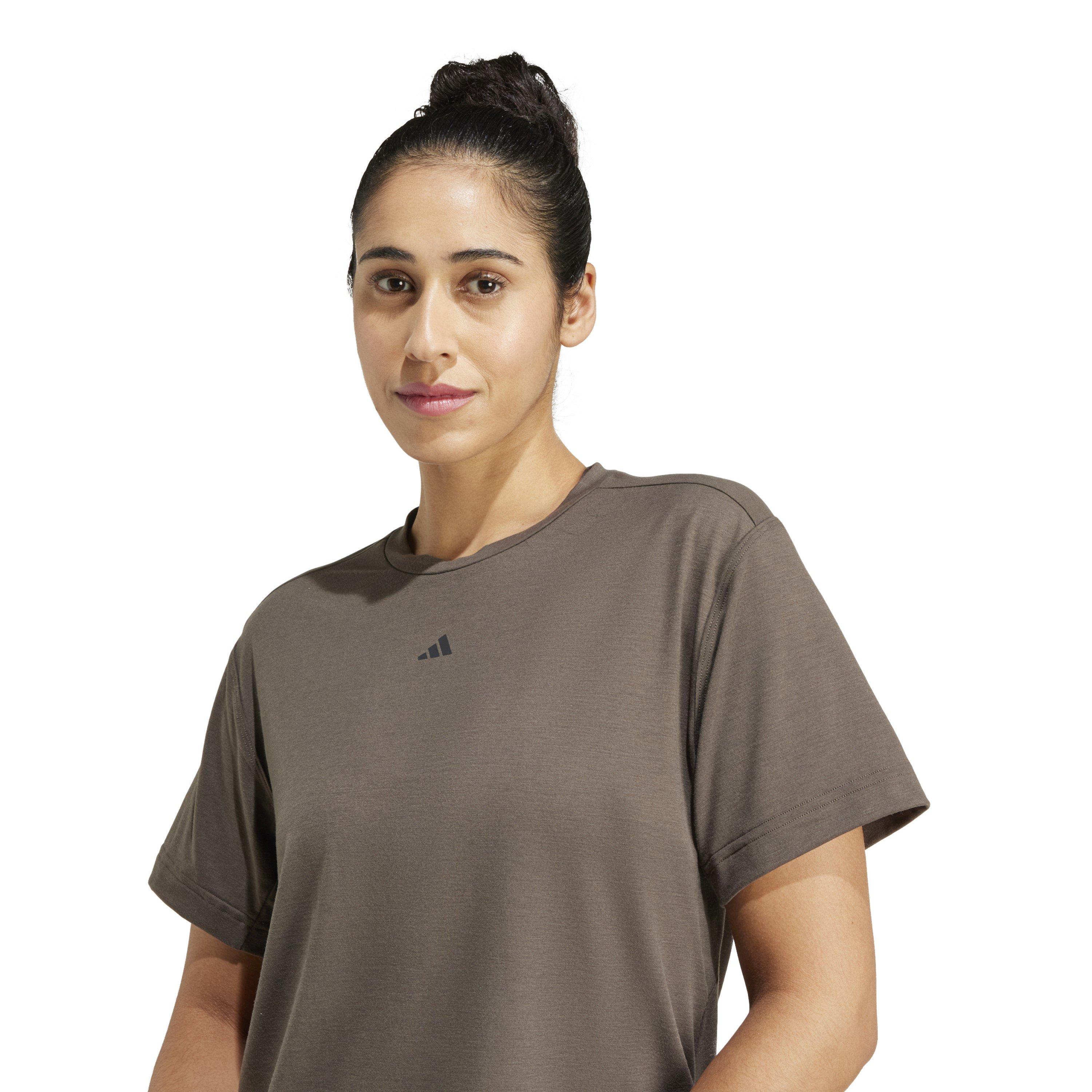 Shadow Olive - adidas - Power 3s Tee T-Shirt Womens - 4