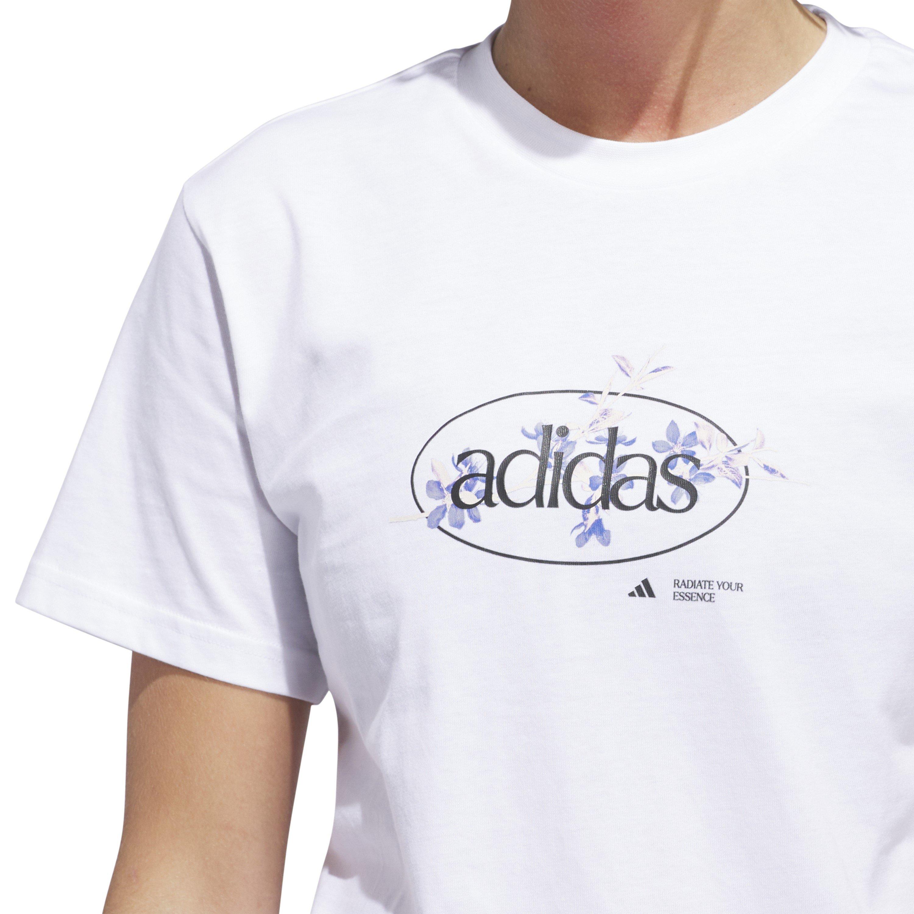 White - adidas - W Elem Flrl T Ld99 - 4