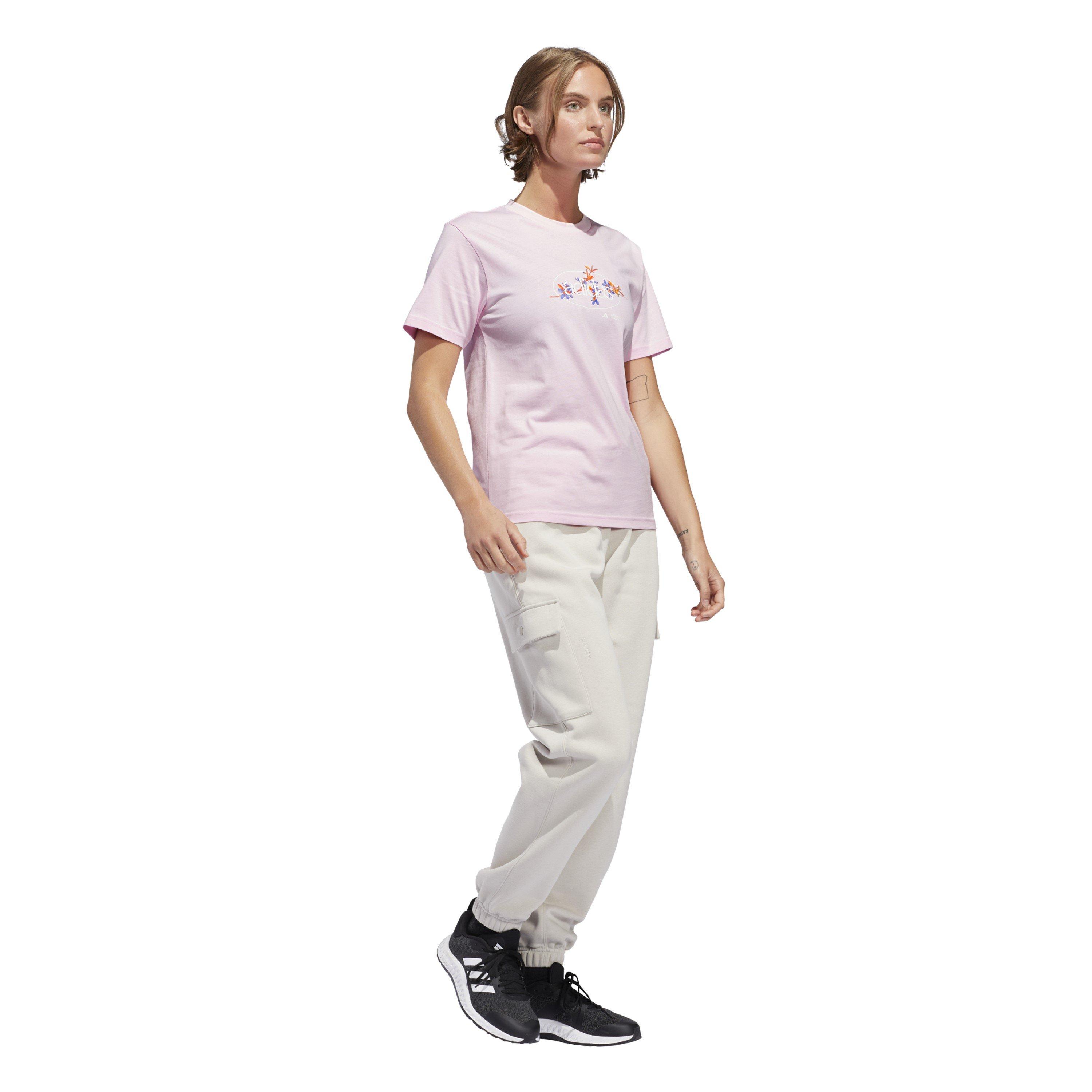 Clear Pink - adidas - Women's Elemental Floral T-Shirt - 6