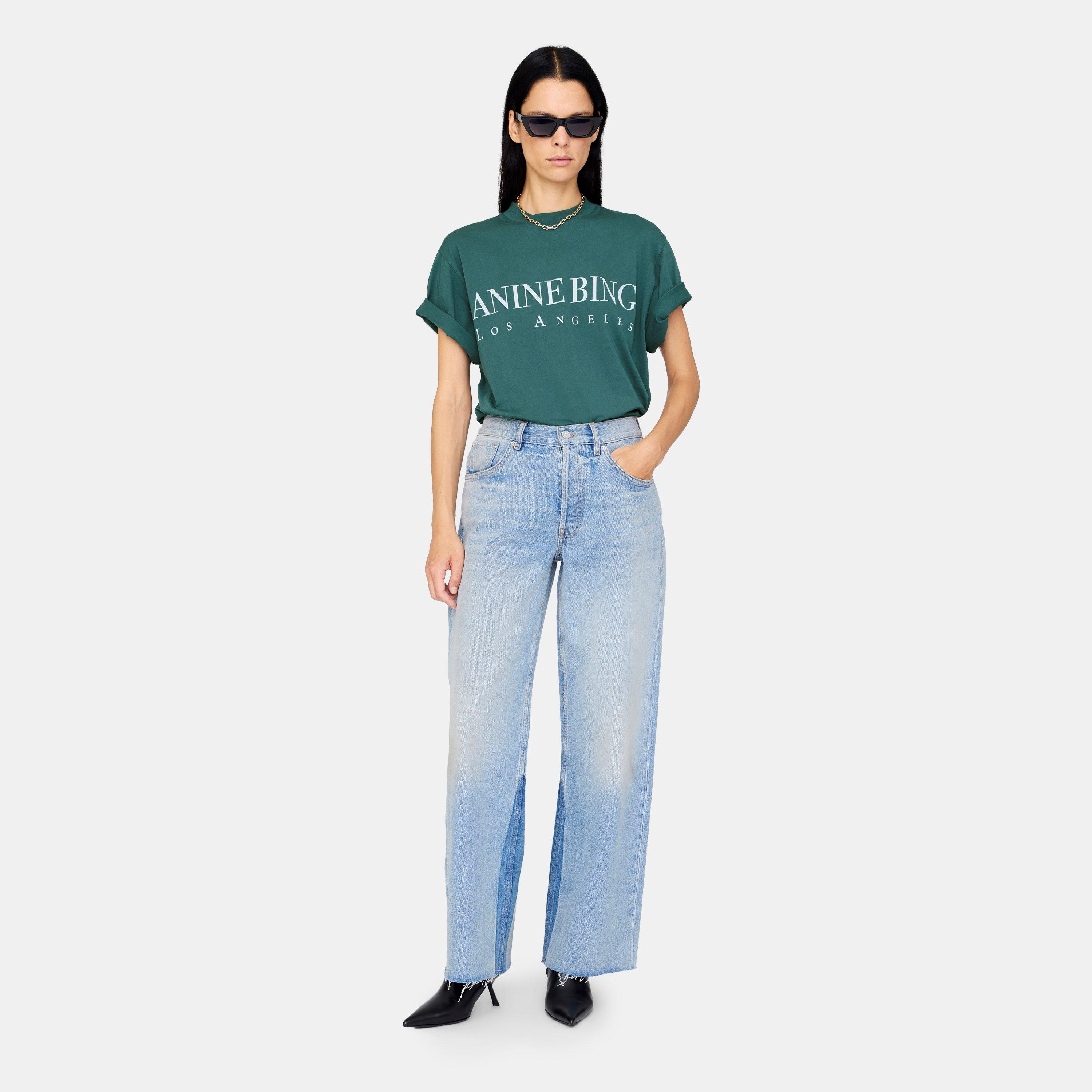 Dark Teal - Anine Bing - Womens Ashton T-Shirt - 2