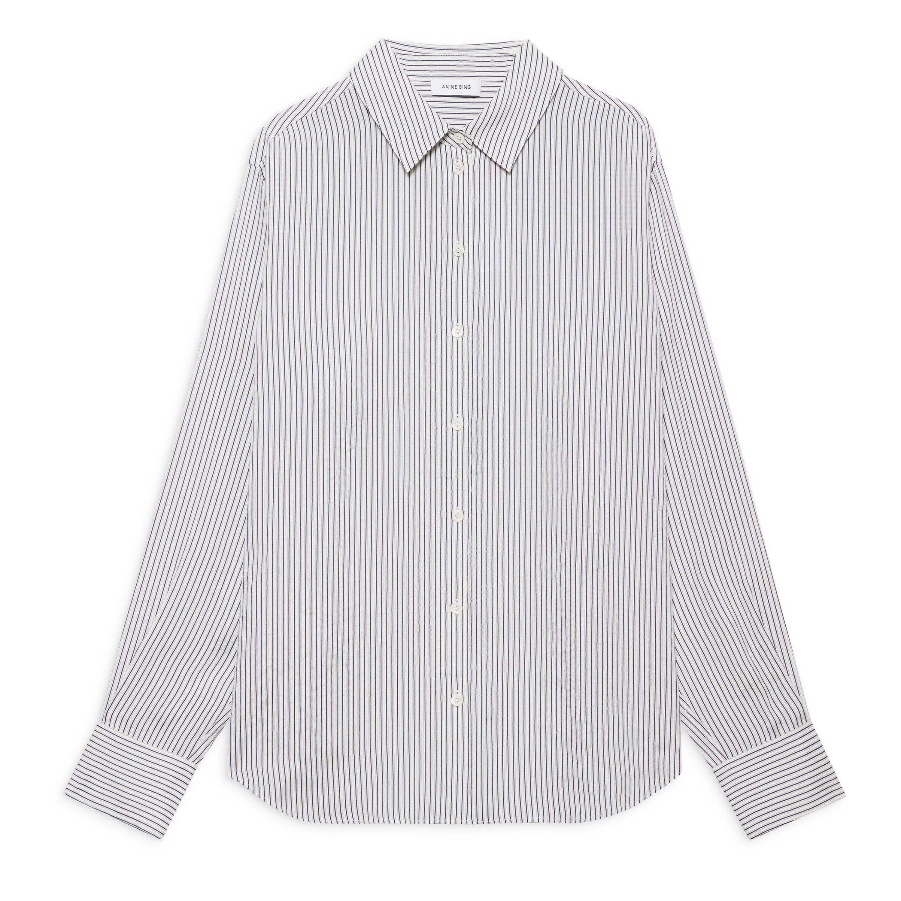White Navy Str - Anine Bing - Womens Essie Shirt - 1