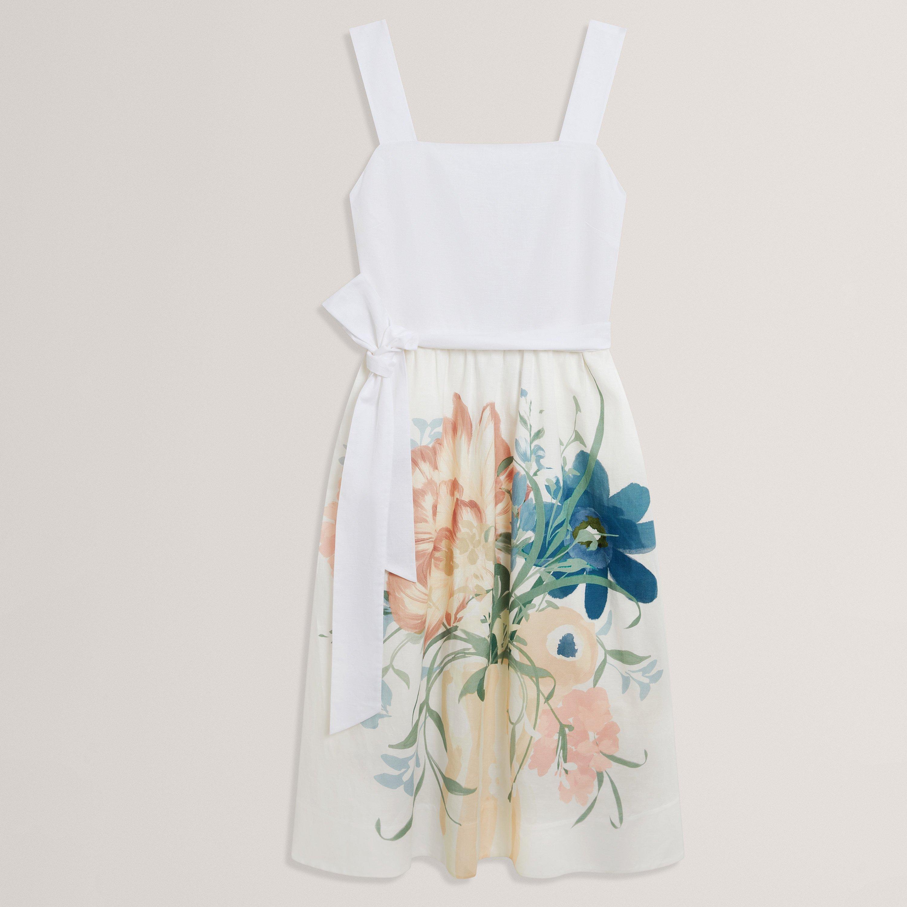 Ted Baker Women's Tie Waist Sundress - Ivory - 10 (S)
